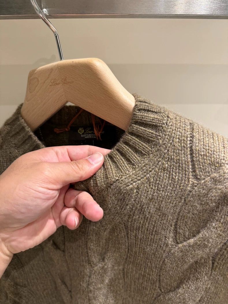 Loro Piana LORO PIANA Men's casual thick cashmere sweater 100% cashme Size US S / EU 44-46 / 1 - 5 Thumbnail