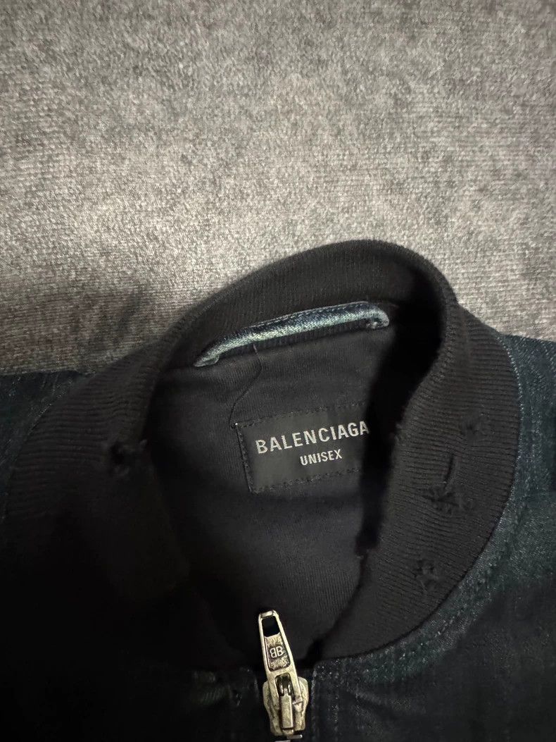 Balenciaga Balenciaga Splash ink to make old cowboy cotton-padded jac Size US S / EU 44-46 / 1 - 3 Thumbnail