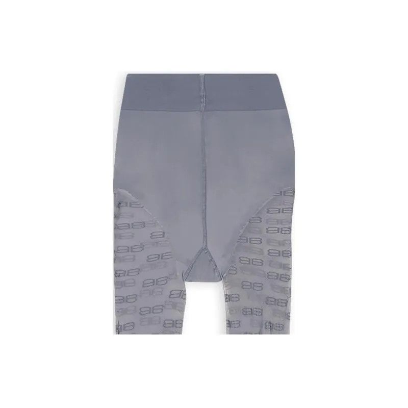 Balenciaga o1in1g1024 BB Monogram Tights in Grey Size 26" / US 2 / IT 38 - 3 Thumbnail