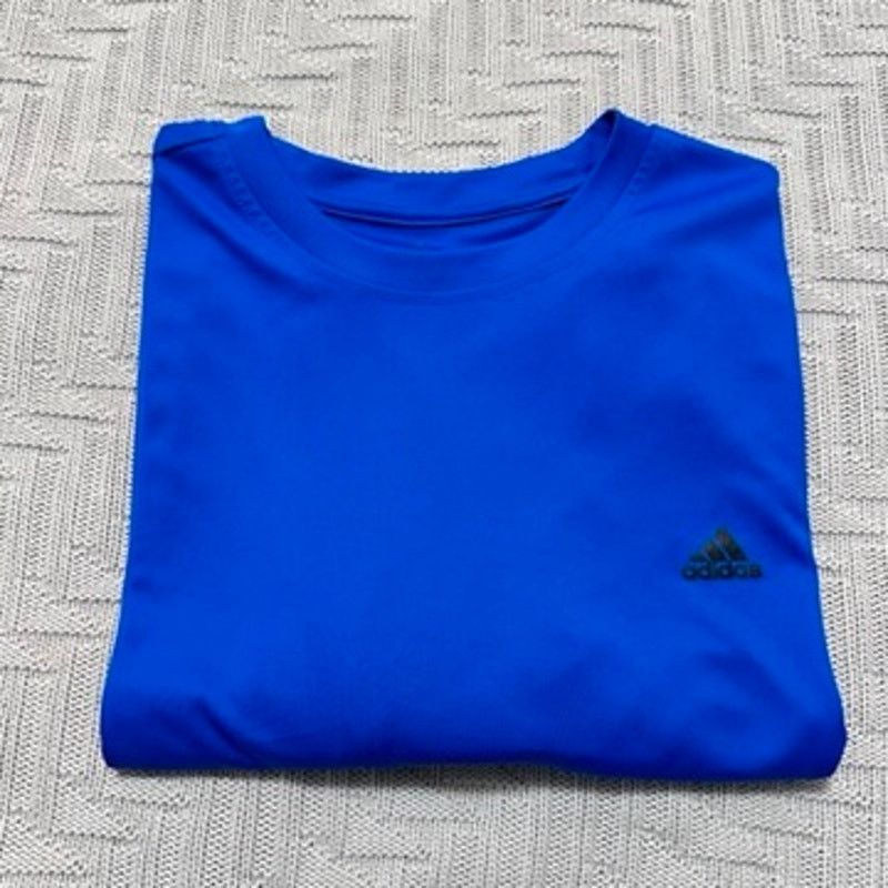 Adidas Adidas royal blue short sleeve athletic shirt size XL Size US XL / EU 56 / 4 - 1 Thumbnail