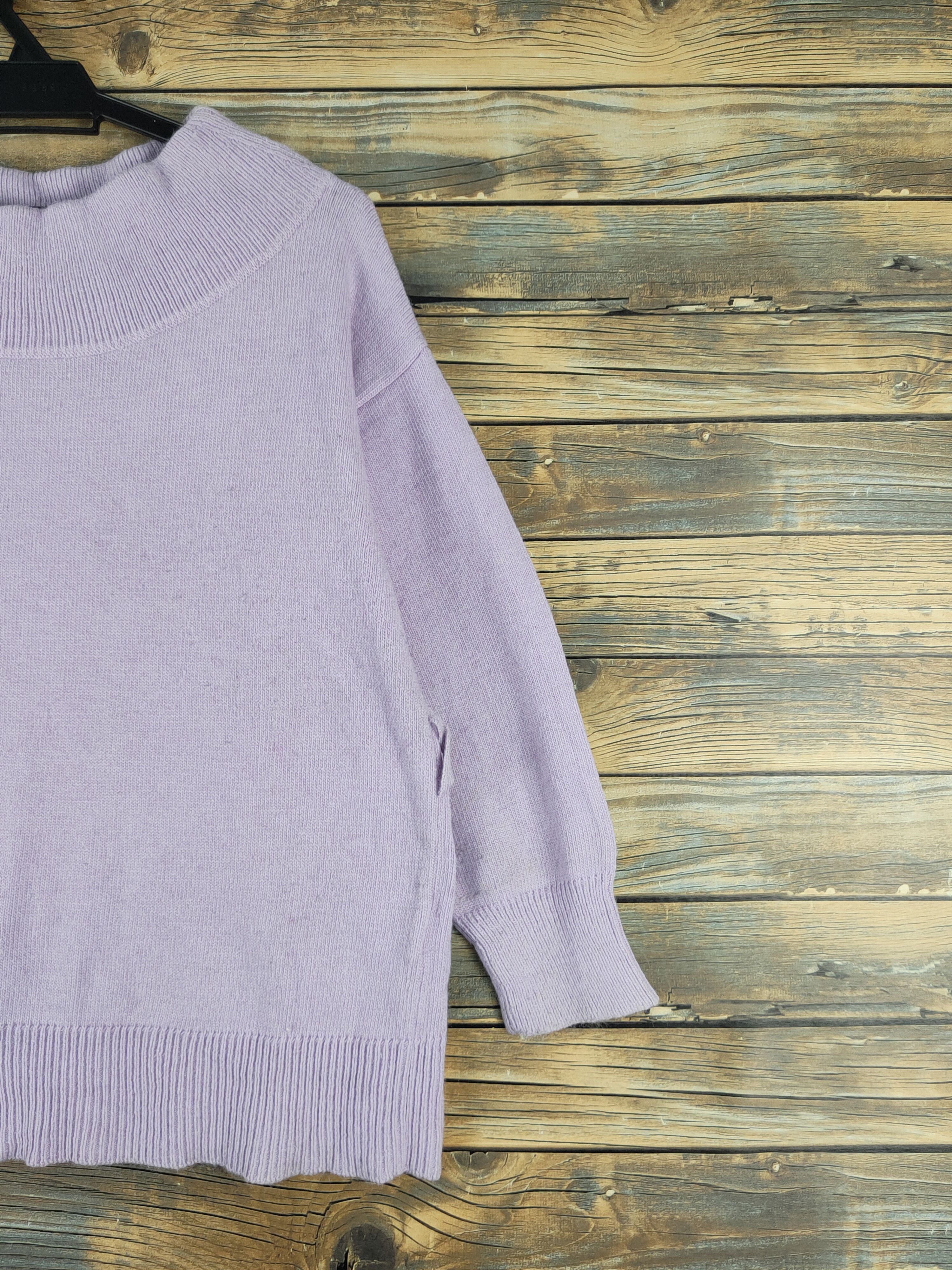 Homespun Knitwear The Virgnia Purple Knitwear Sweatshirts #W1181 Size M / US 6-8 / IT 42-44 - 5 Thumbnail