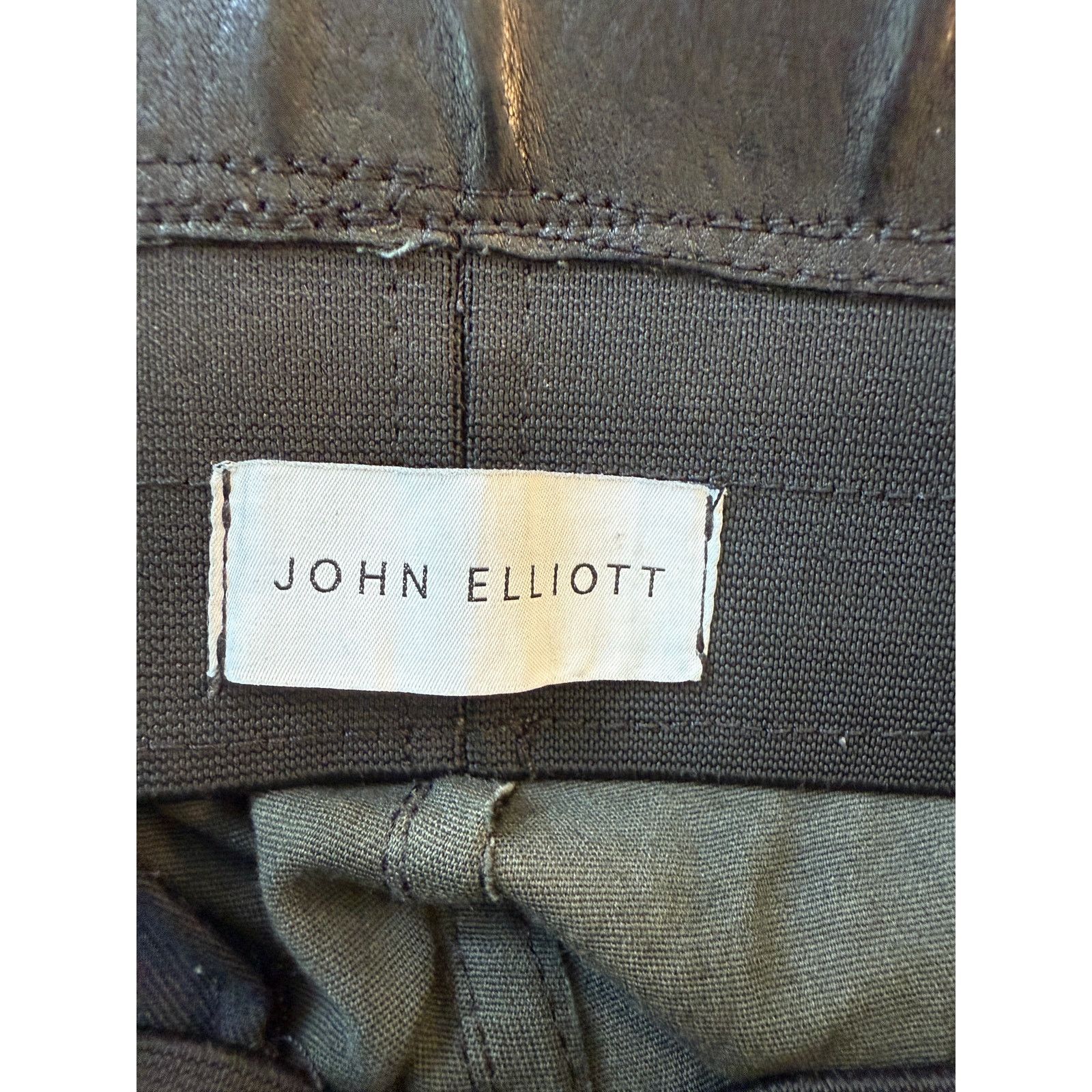John Elliott John Elliott Black Leather Escobar Pants Size US 28 / EU 44 - 3 Thumbnail