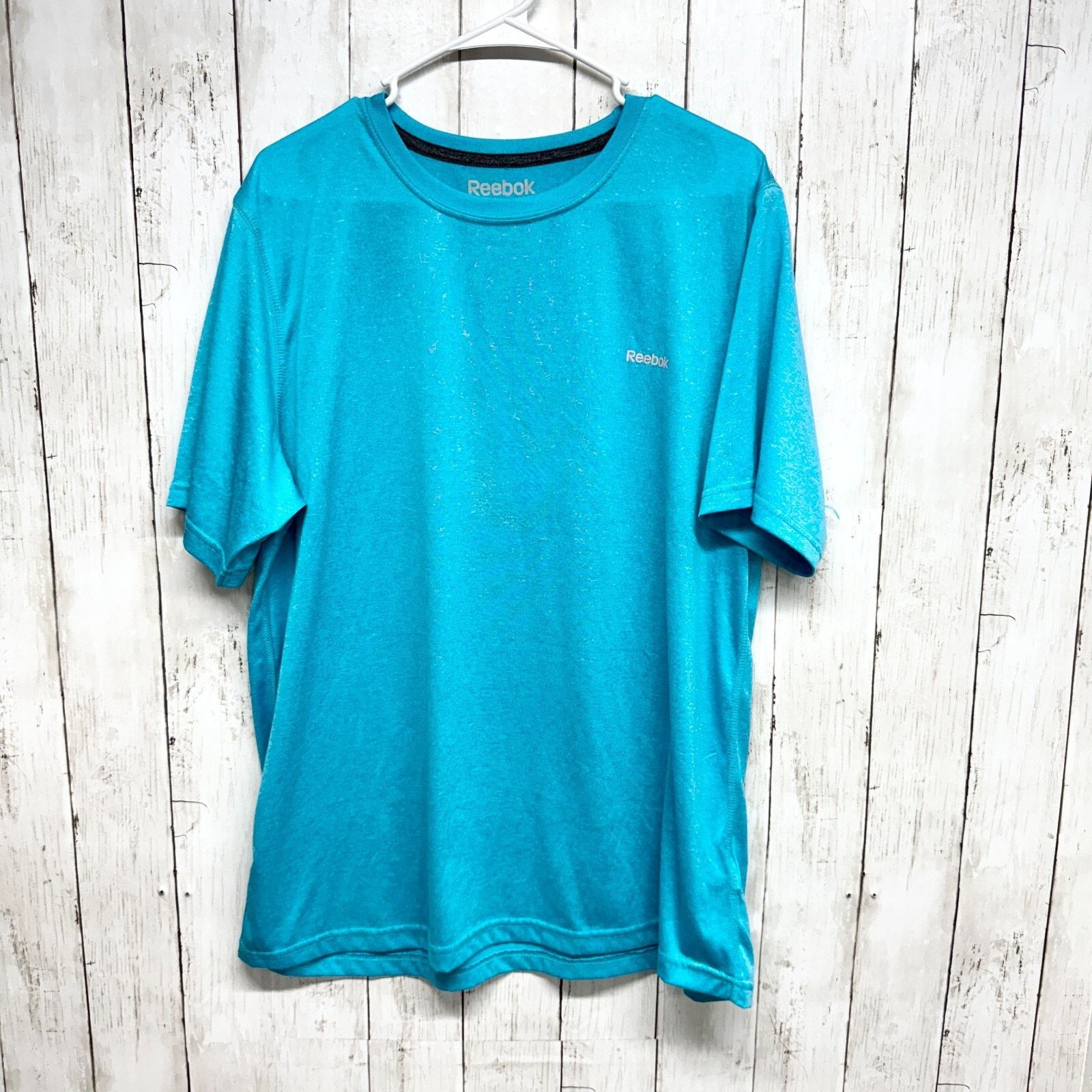 Reebok Reebok Shirt Size Large Neon Blue Dri Fit Short Sleeve Top Size US L / EU 52-54 / 3 - 1 Thumbnail