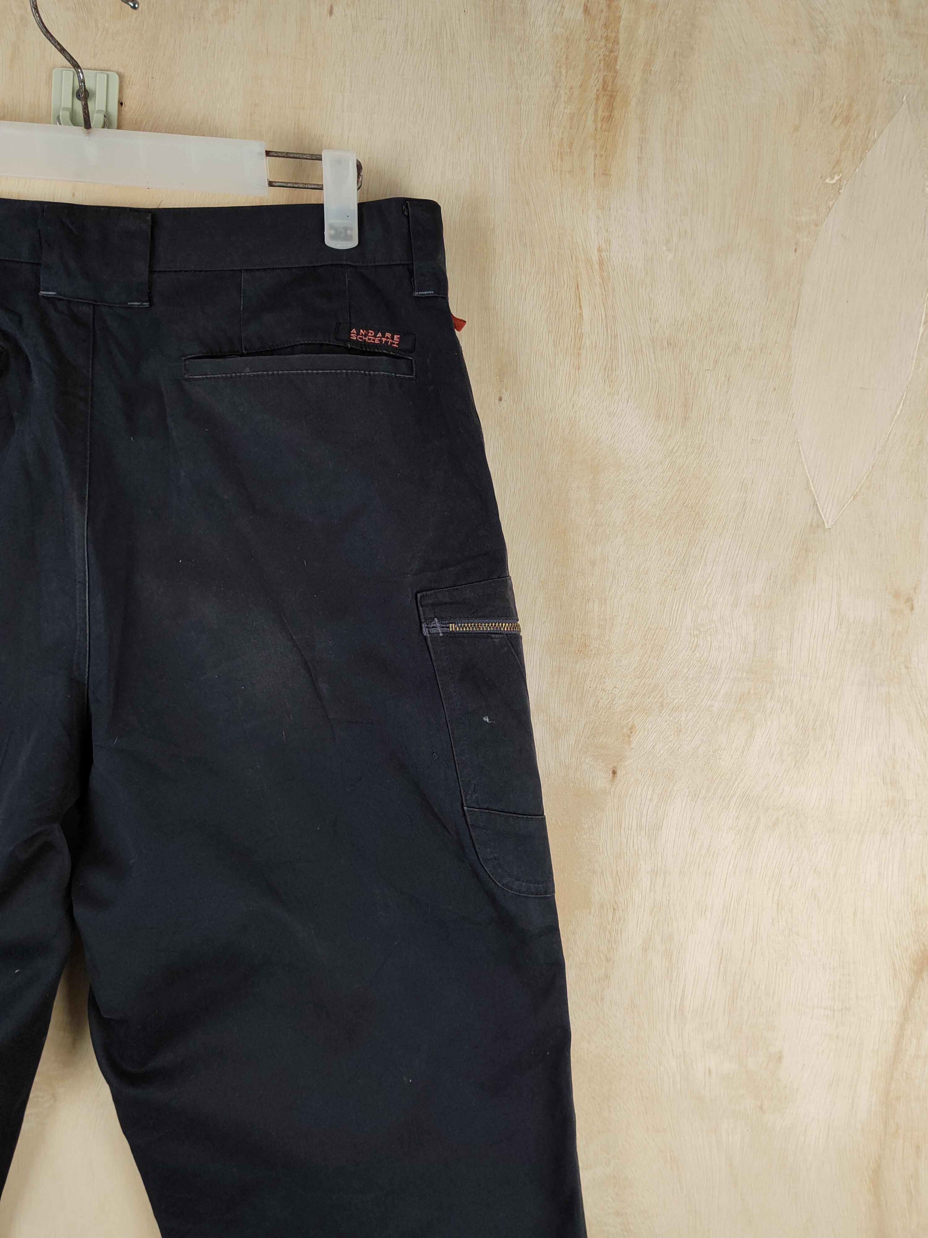 Japanese Brand Andare Schietti Black Multipocket Cargo Pants #S2544 Size US 32 / EU 48 - 12 Thumbnail