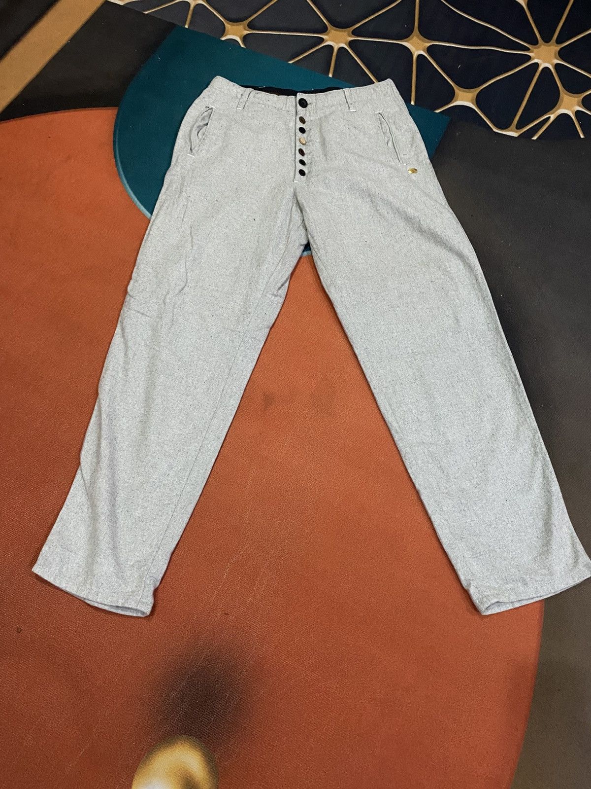 Other Clip.tab Marine Pêche French Work-Inspired Grey Trousers Size 30" / US 8 / IT 44 - 13 Thumbnail