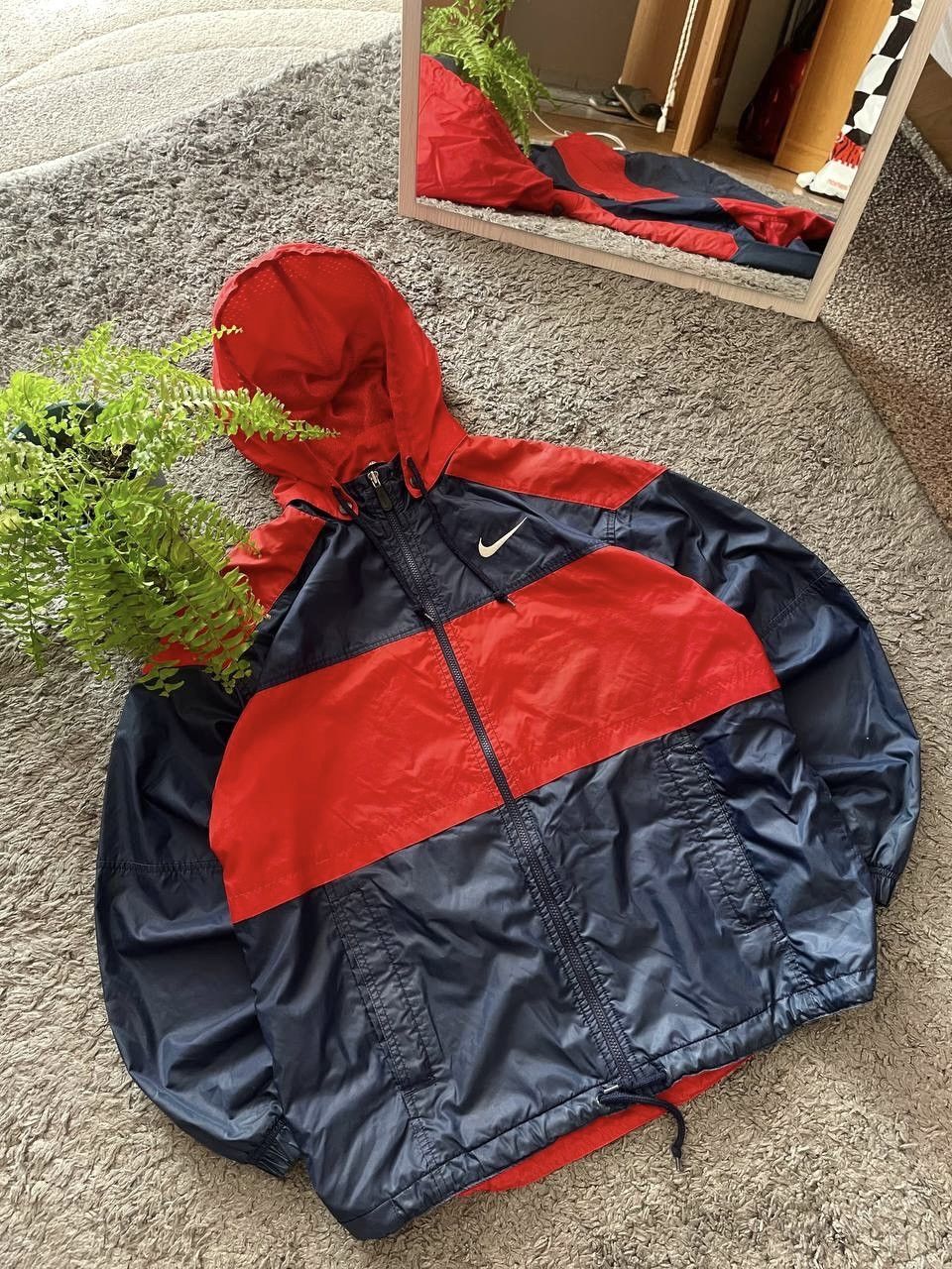 Nike × Vintage 90s Nike Vintage Light Jacket Streetwear Big Logo Swoosh Y2k Size US L / EU 52-54 / 3 - 11 Thumbnail