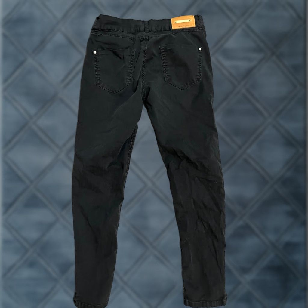Zara zara basic jeans women's size 6 black skinny casual lightly stretch mid Rise Size 28" / US 6 / IT 42 - 1 Thumbnail