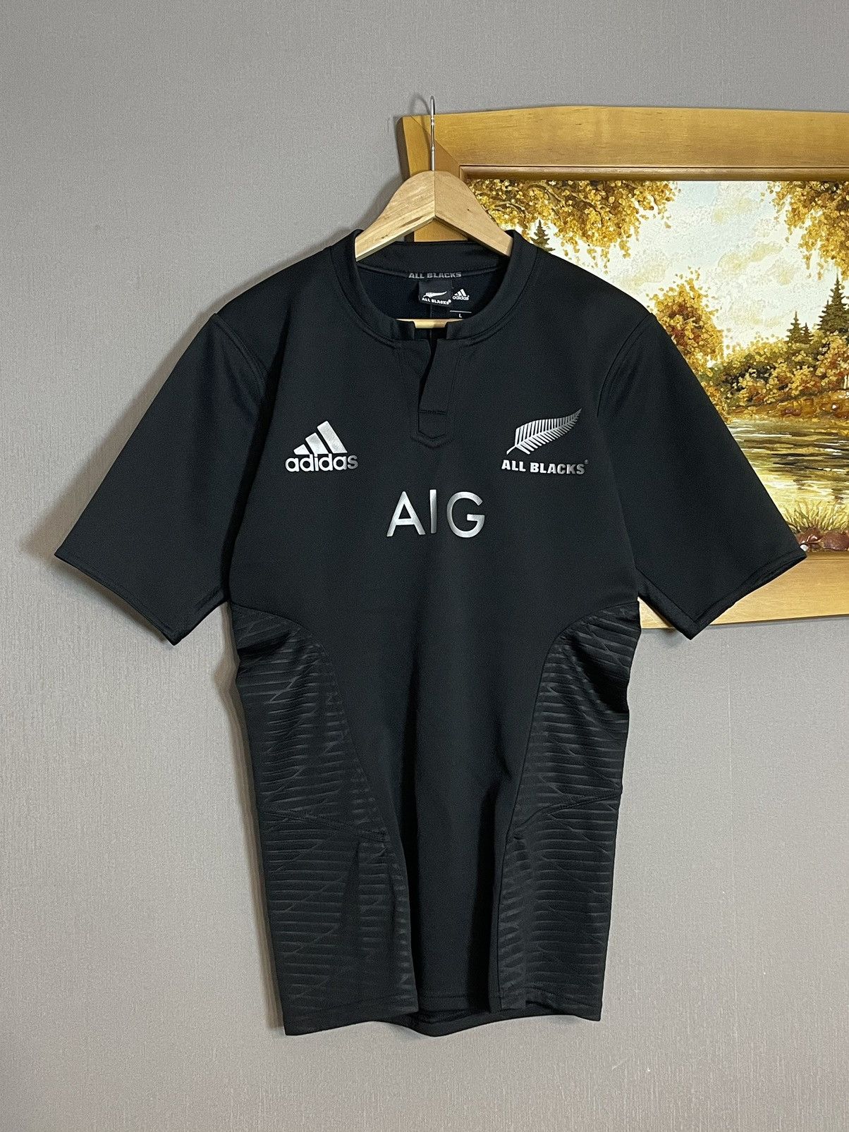 Adidas × All Blacks Vintage Adidas All Blacks New Zealand Rugby Jersey 2015 Size US L / EU 52-54 / 3 - 2 Thumbnail