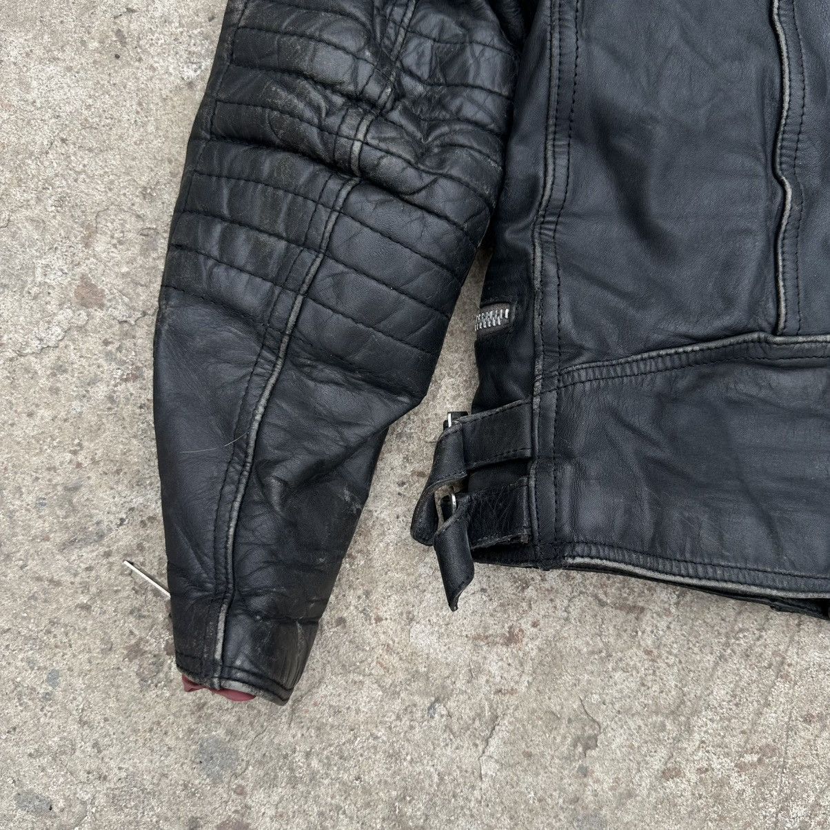 Number (N)ine Vintage Japanese Style Moto Leather Jacket Hype Punk Crazy Size US S / EU 44-46 / 1 - 10 Thumbnail