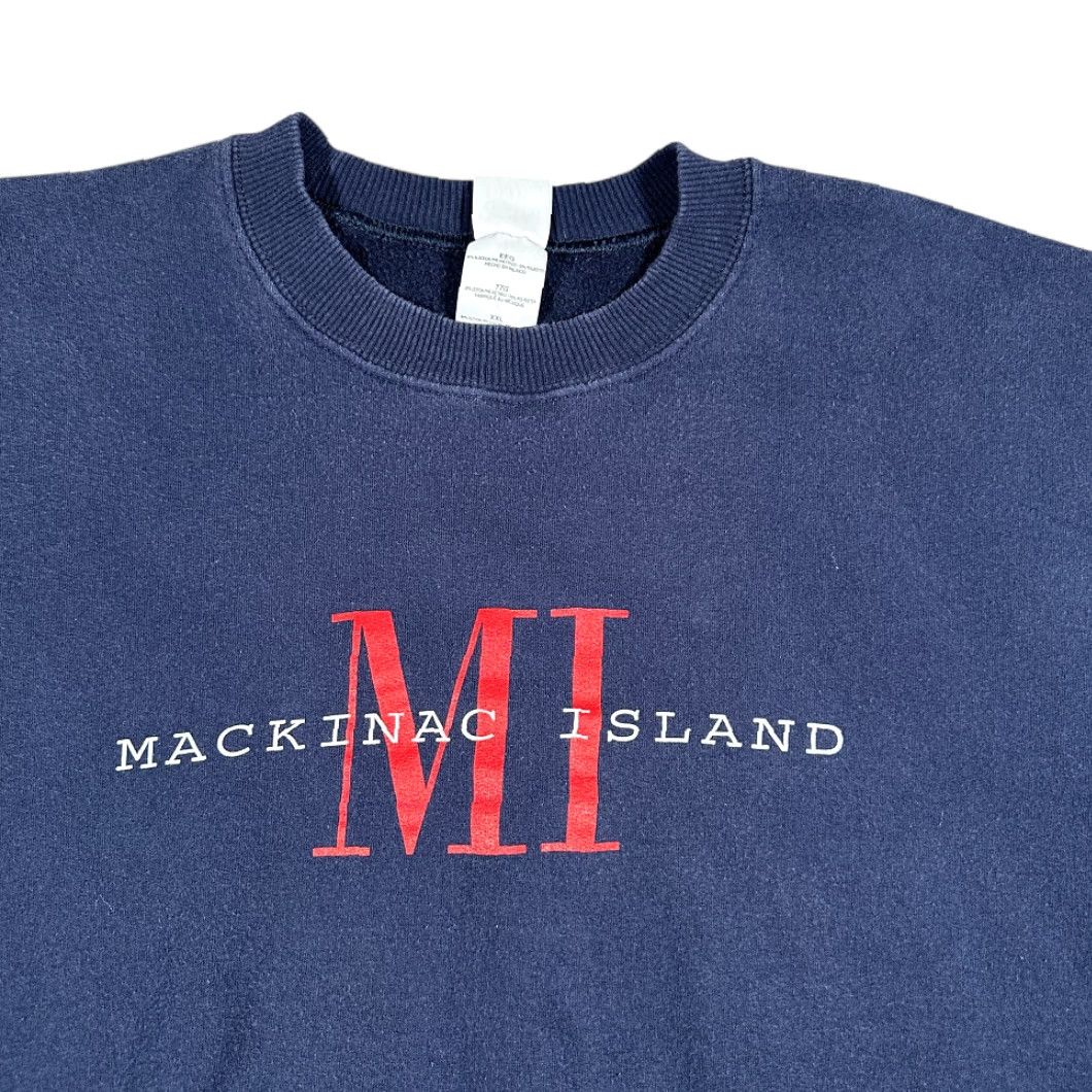 Gildan VINTAGE Mackinac Island Sweater Adult 2XL XXL Blue Sweatshirt Michigan Y2K Size US XXL / EU 58 / 5 - 2 Thumbnail