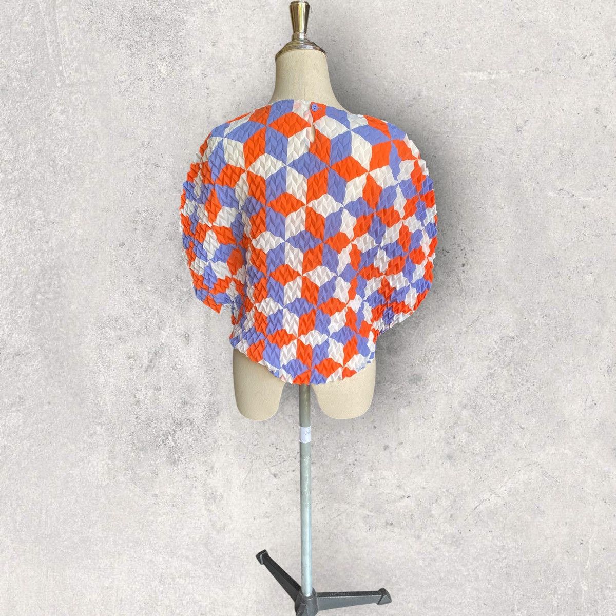 Issey Miyake Issey Miyake Chevron Pleated Circle Blouse Size M / US 6-8 / IT 42-44 - 5 Thumbnail