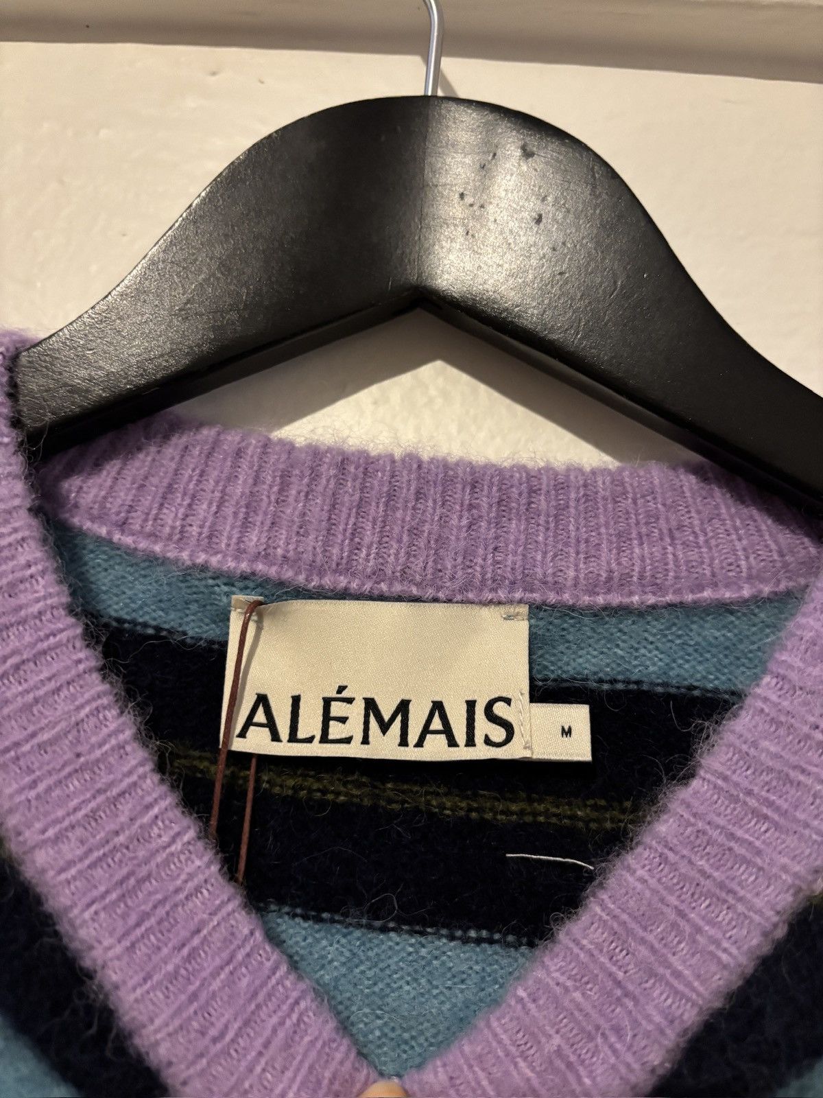 ALEMAIS Alemais Domenica Teal Striped Sweater Size XL / US 12-14 / IT 48-50 - 5 Thumbnail