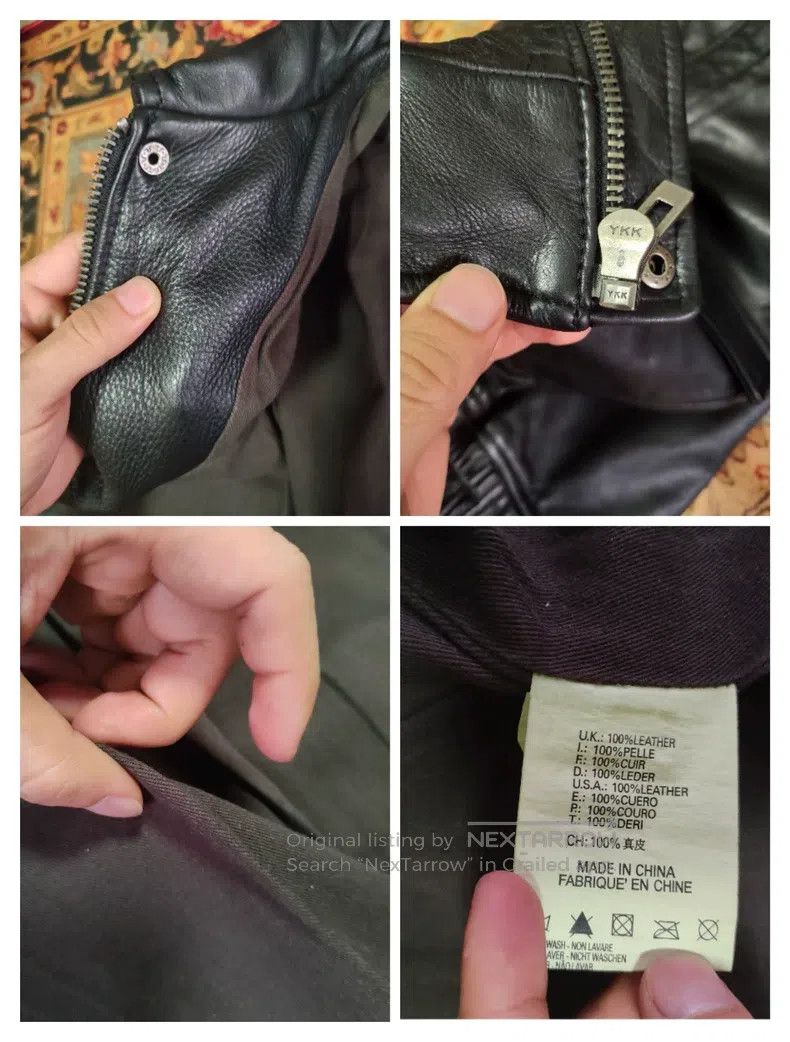 Schott Schott Genuine leather flight jacket multi-pocket cropped Size US L / EU 52-54 / 3 - 9 Thumbnail