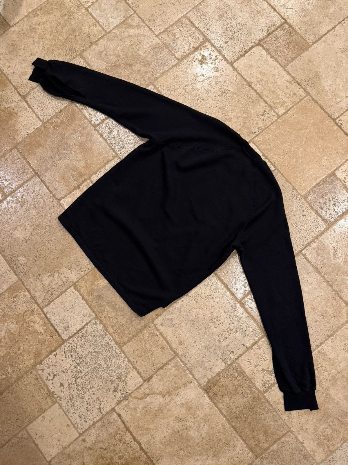Rick Owens Drkshdw Rick Owens Drkshdw FW20 Performa Cuff Slit Black Sweatshirt Size US L / EU 52-54 / 3 - 10 Thumbnail
