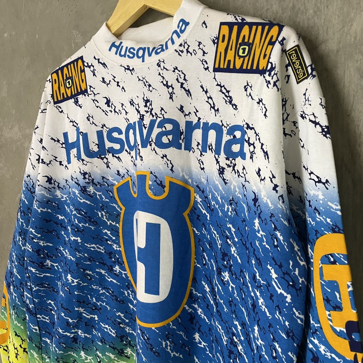 Gear for Sports × Vintage New Old Stock Vintage 90s Jersey Motocross Husqvarna Size US L / EU 52-54 / 3 - 6 Thumbnail