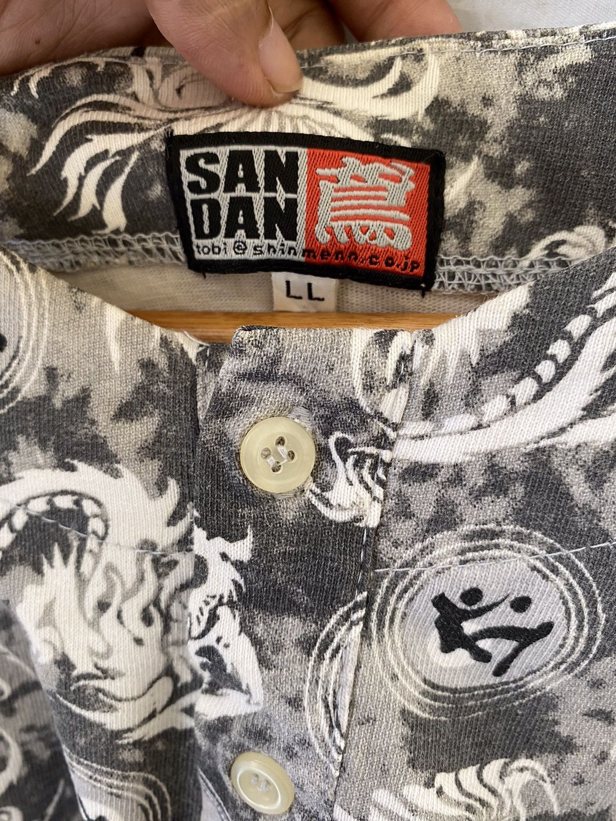Karakuri Tamashii Japanese Sukajan Dragon Longsleeve Tshirt Size US L / EU 52-54 / 3 - 3 Thumbnail