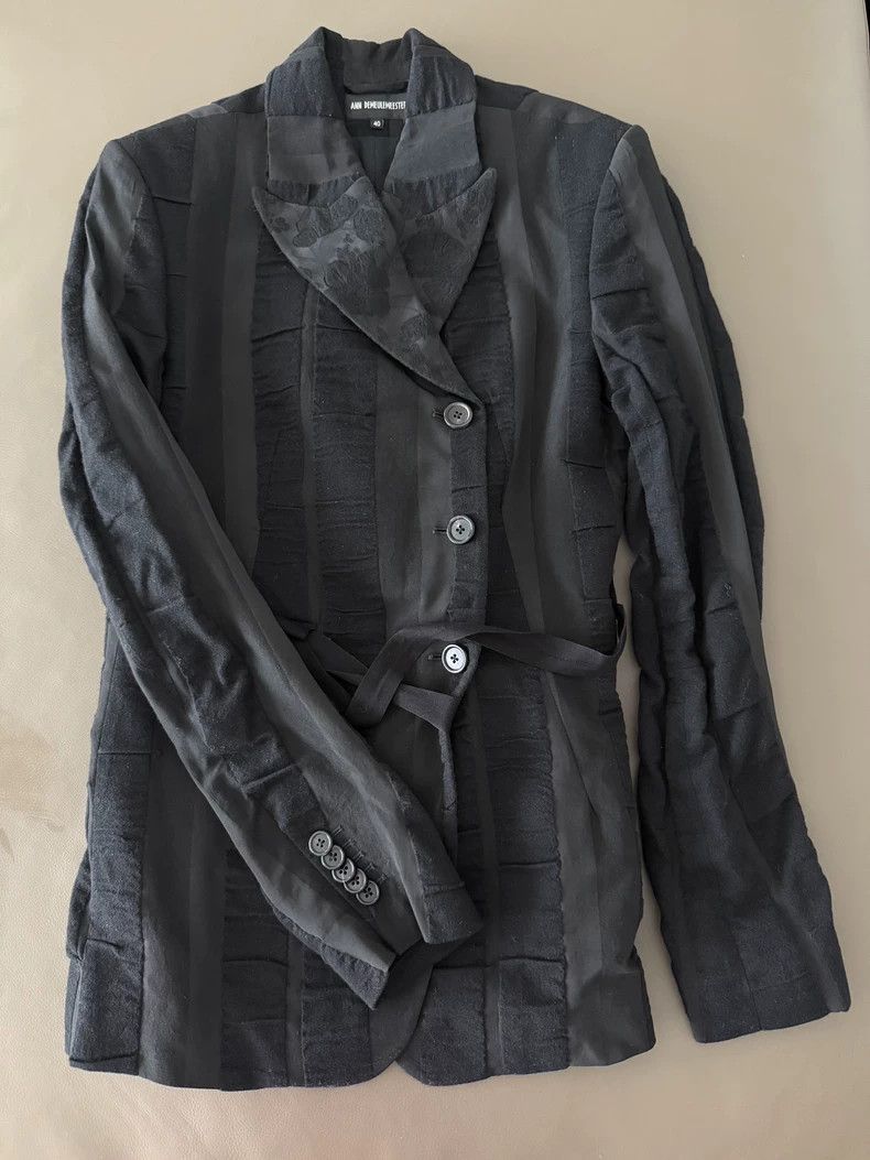 ANN DEMEULEMEESTER ウールジャケット Ann Demeulemeester Black Wool Blazer