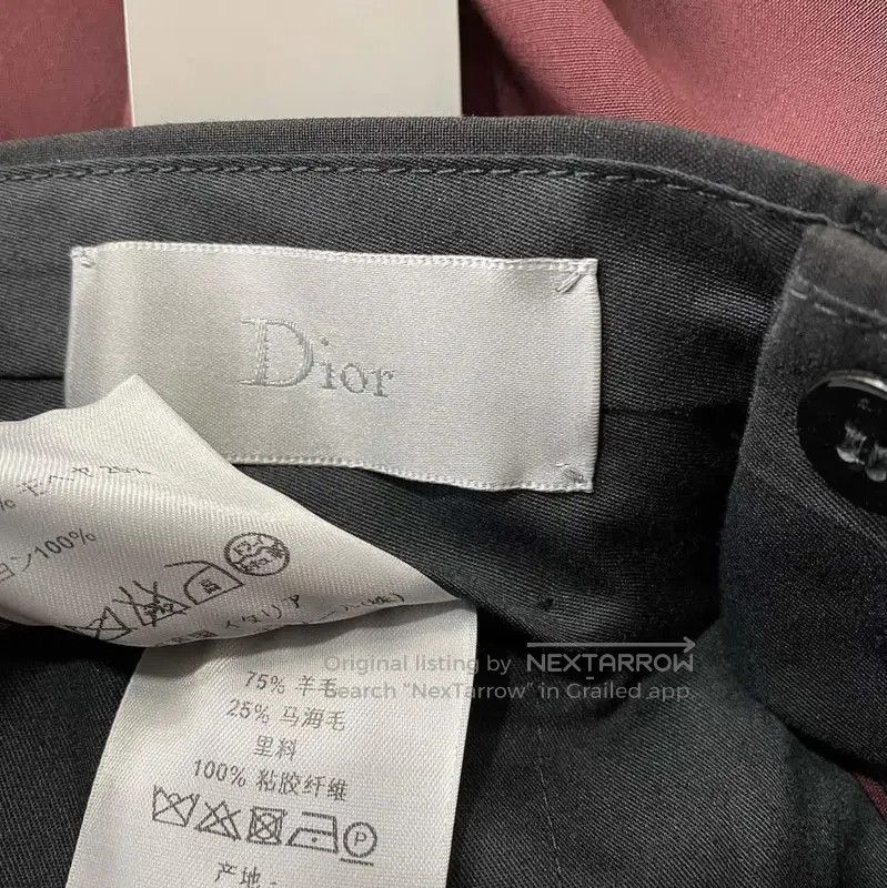 Other Dior Men's Wool Casual Pants in Pink . Size US 26 / EU 42 - 4 Thumbnail