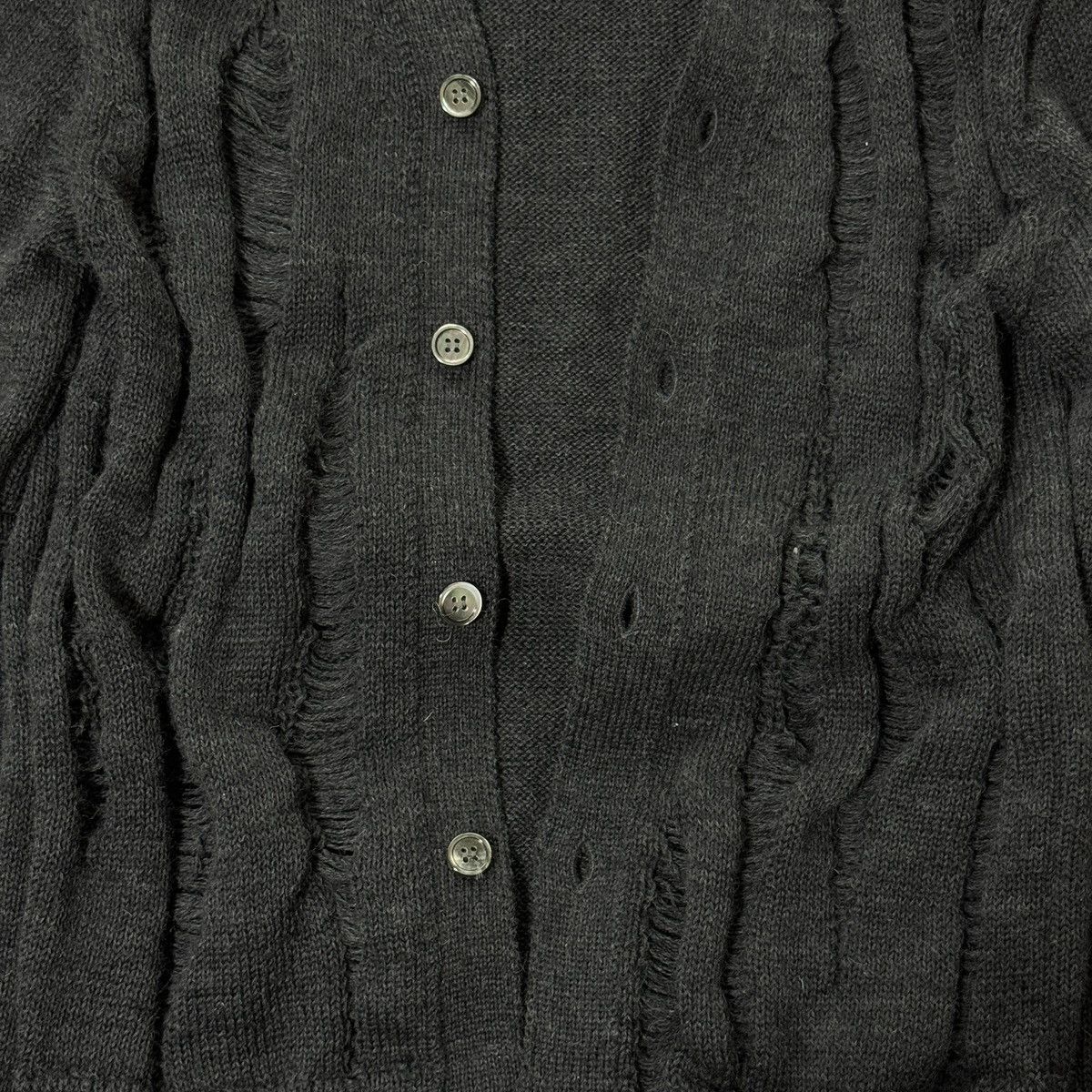 Comme des Garcons Homme Deux 18AW COMME des GARCONS HOMME DEUX Distressed wool cardigan Size US S / EU 44-46 / 1 - 2 Thumbnail