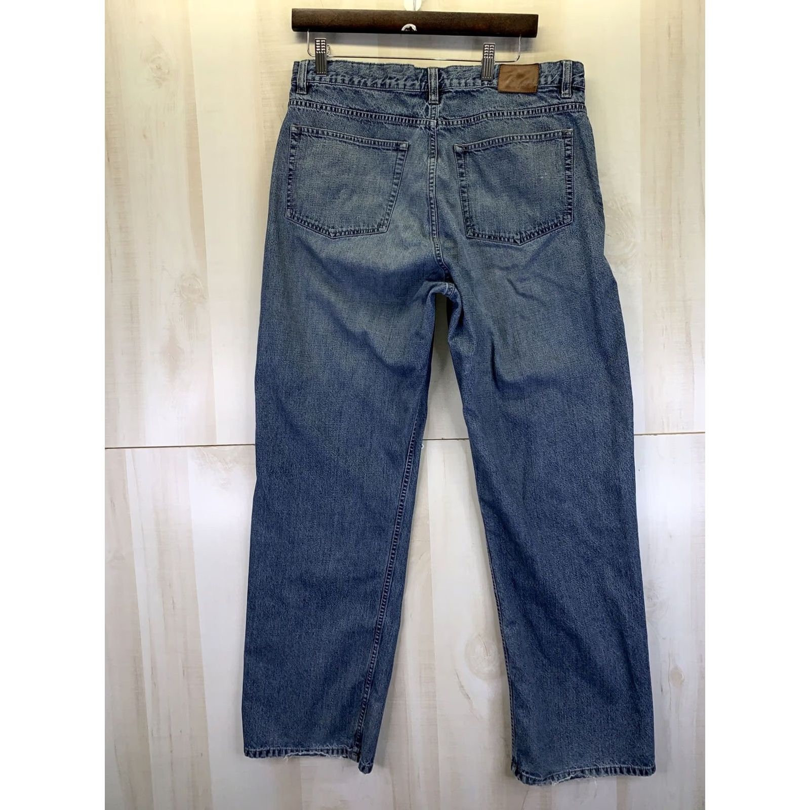 J.Crew J.CREW Jeans Mens 34x32 Straight Leg Denim Blue Regular Cotton Zip 34 in inseam 32 in Mens Jeans Size US 34 / EU 50 - 7 Thumbnail