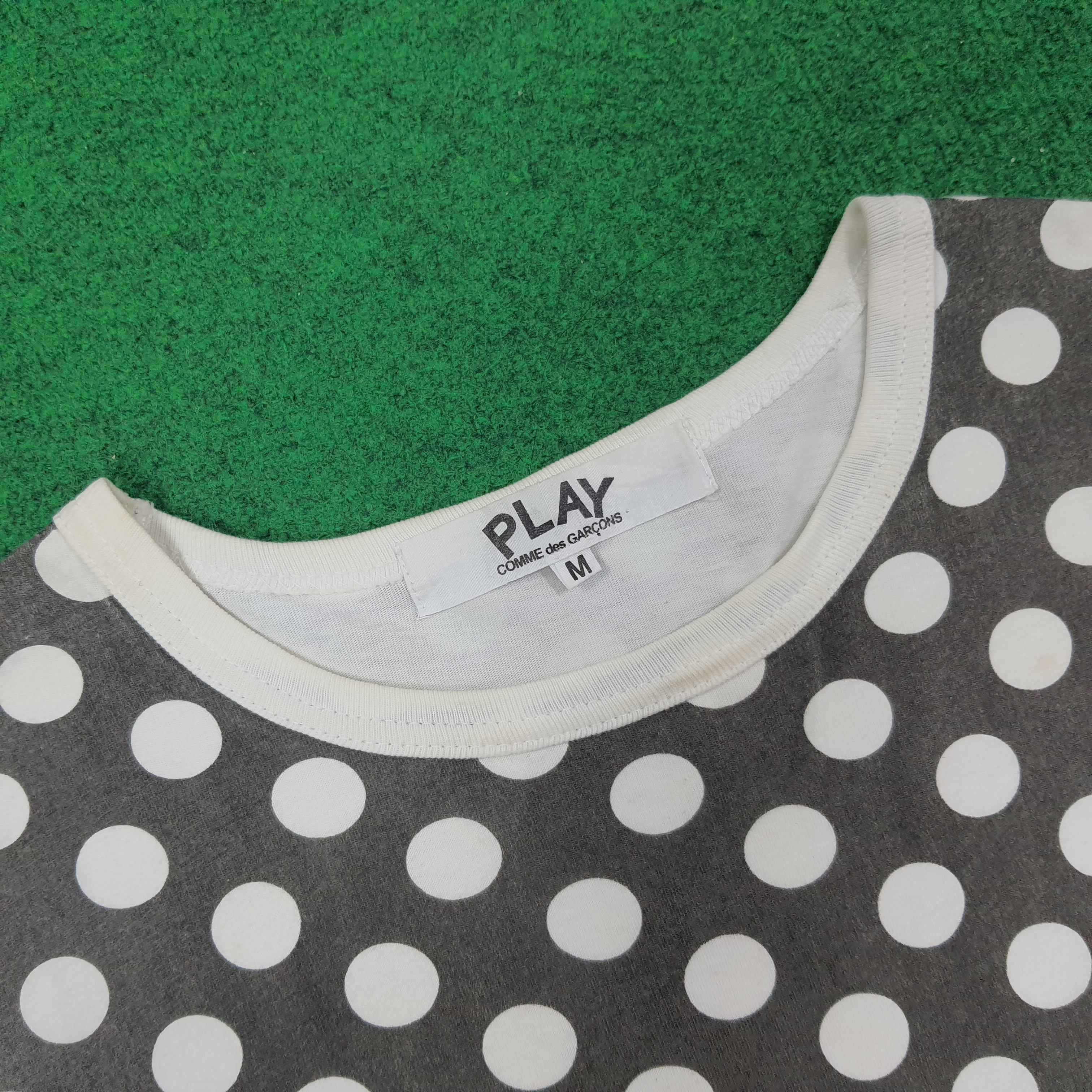 Comme des Garcons PLAY Vintage Comme Des Garcons Play Polka Dot Tshirt C249N119 Size US M / EU 48-50 / 2 - 4 Thumbnail