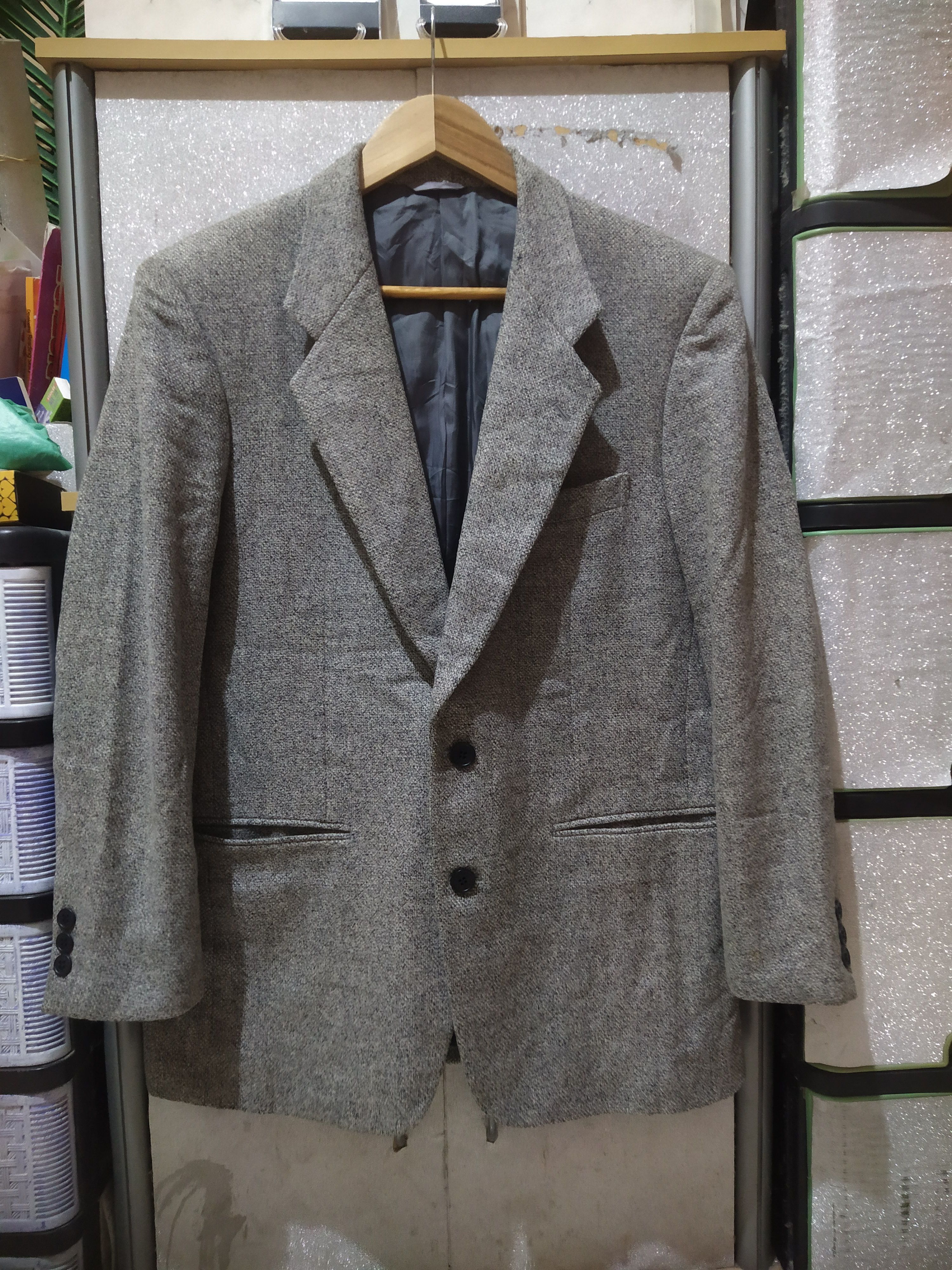 Balenciaga VTG Balenciaga Paris x Sataru Tanaka Archival Wool Blazer Size 36R - 1 Thumbnail