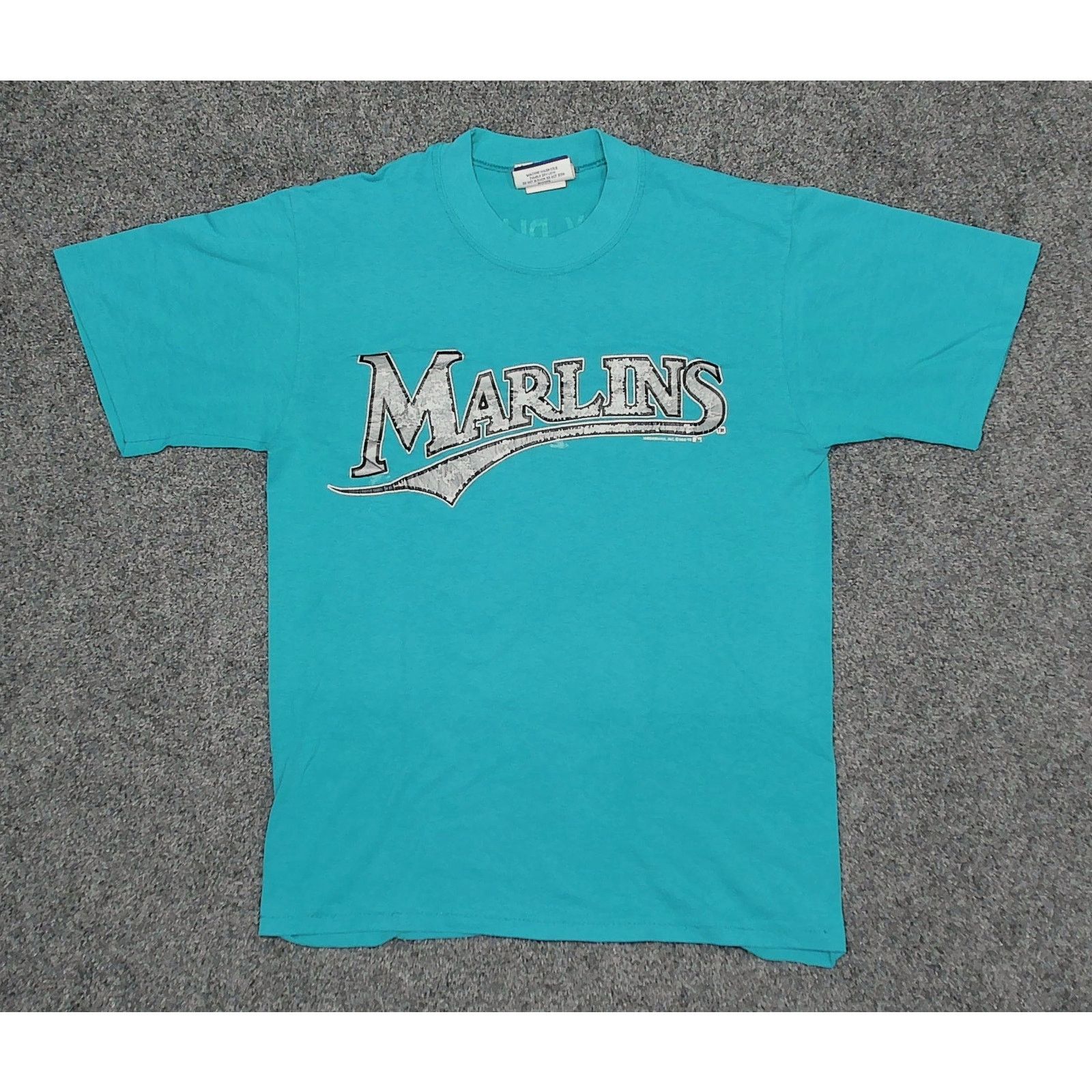 Vintage Modamania| 1993 Florida Marlins Single Stitch Thrashed Tee Size US M / EU 48-50 / 2 - 3 Thumbnail