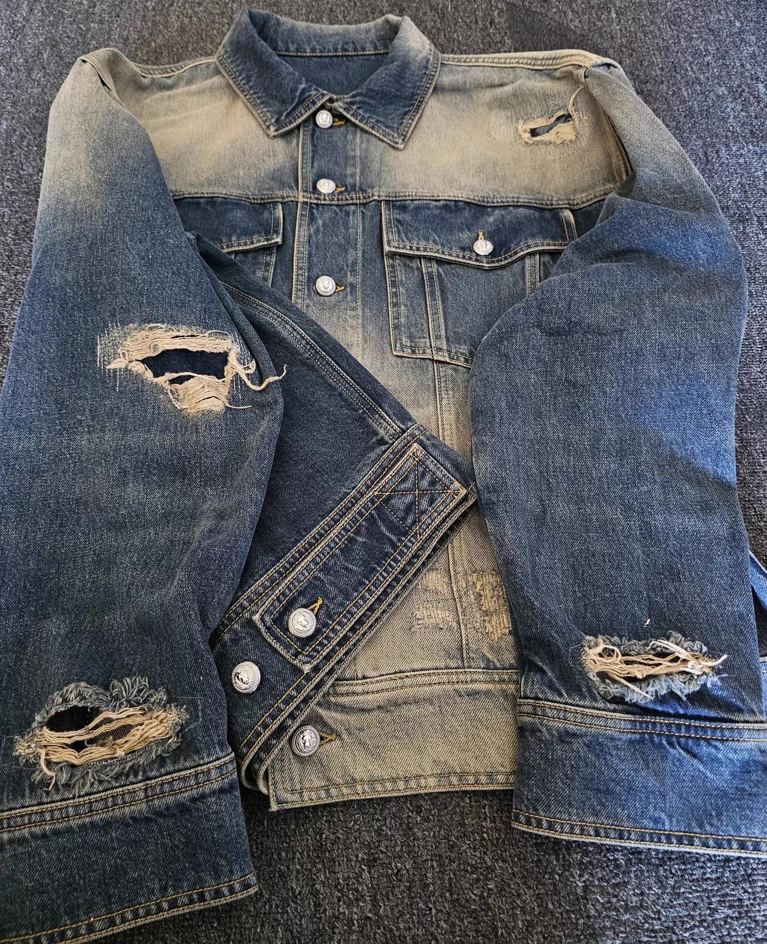 Balmain Balmain Denim Jacket Size US XL / EU 56 / 4 - 5 Thumbnail