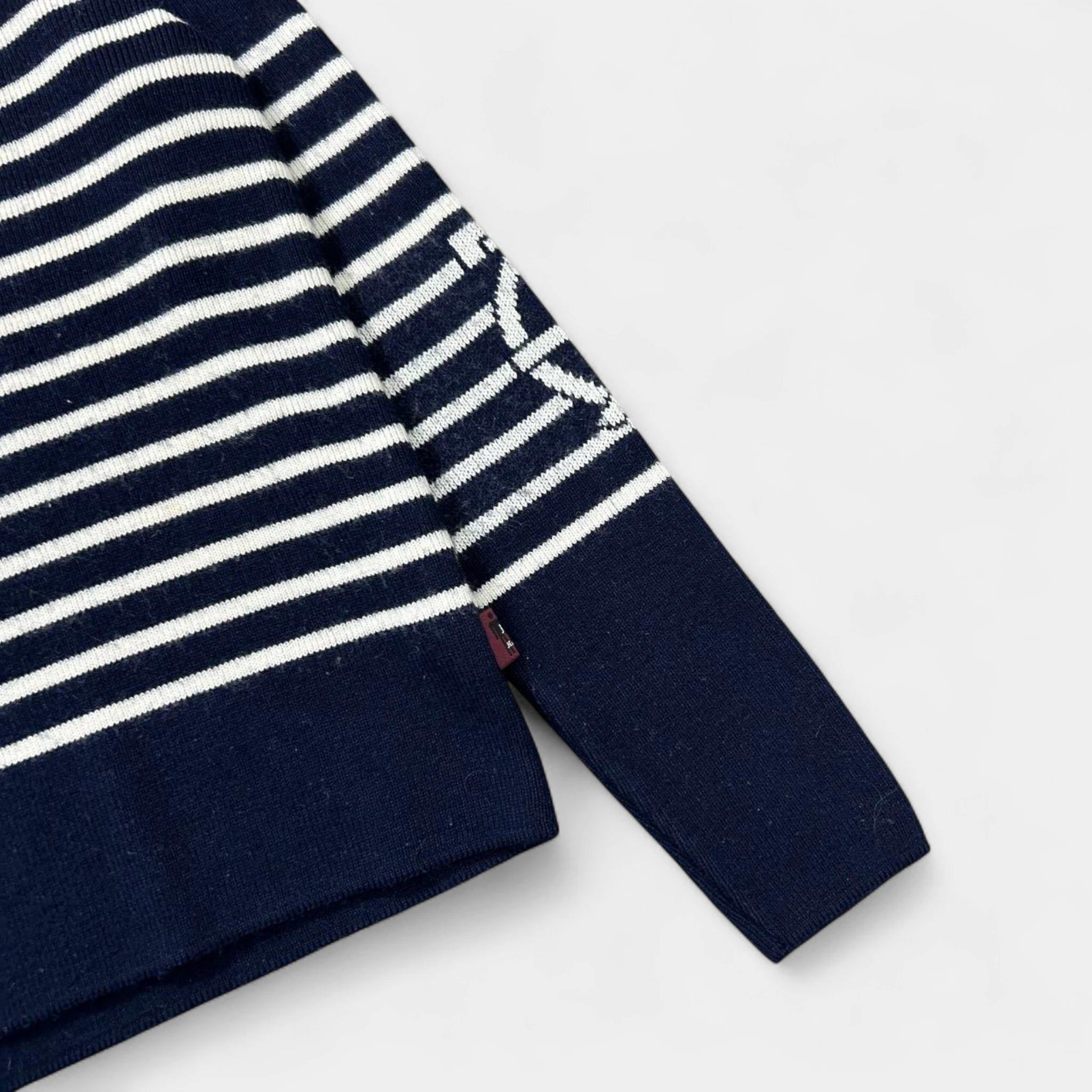 Jean Paul Gaultier Jean Paul Gaultier 1990s Classic Navy White Striped Jersey Size US S / EU 44-46 / 1 - 3 Thumbnail