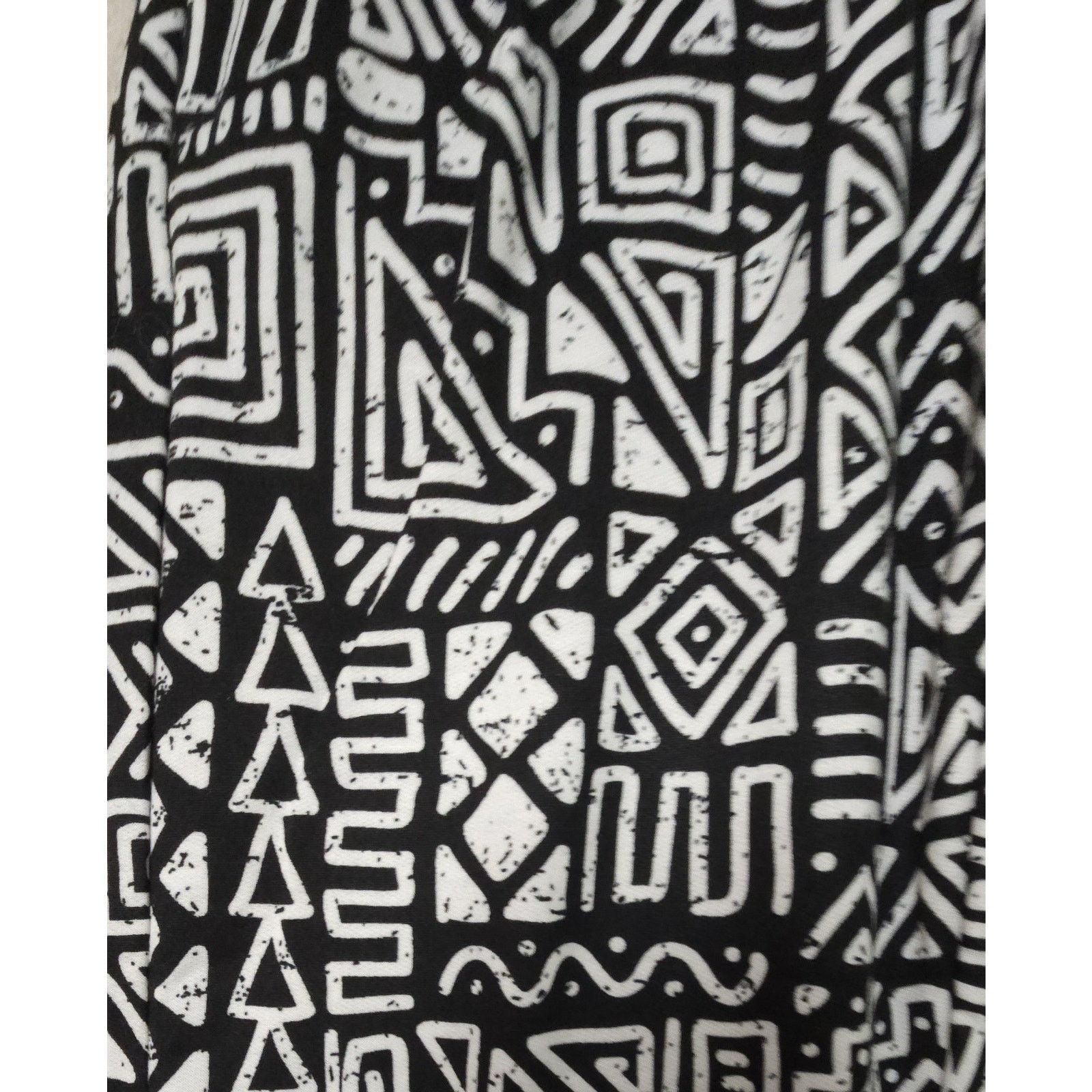 Other Fresh Print Bel Air Men's Geometric Jogger Black/white S Size US 27 - 4 Thumbnail