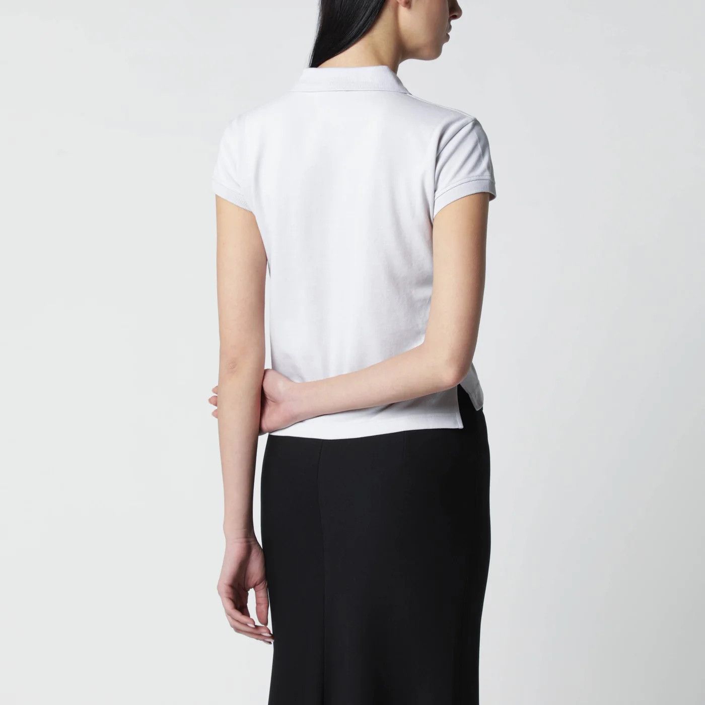 Balenciaga o1d2blof0426 Classic Polo Shirt in Off-White Size S / US 4 / IT 40 - 3 Thumbnail