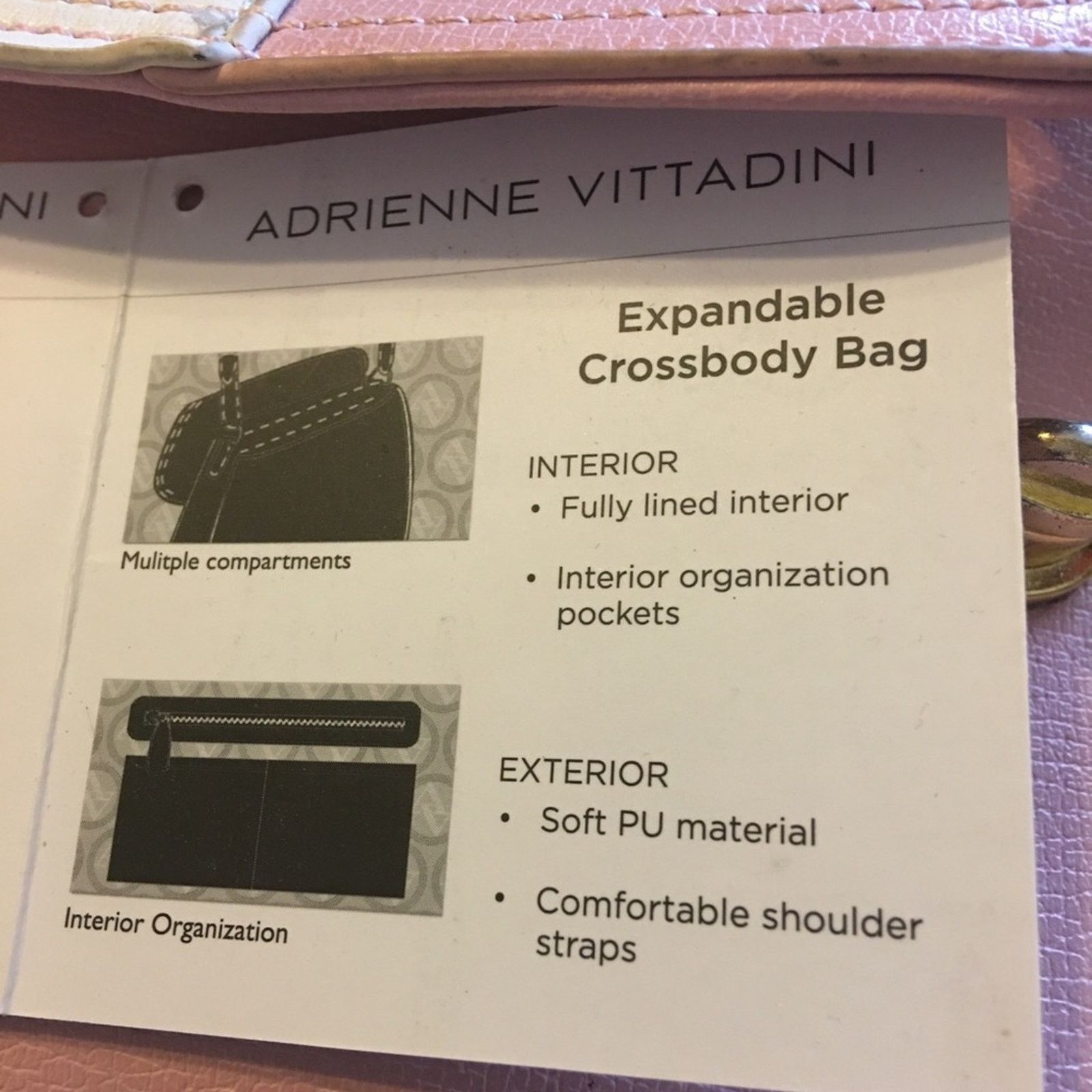 Other Adrienne Vittadini pink gold chain crossbody bag Size ONE SIZE - 15 Thumbnail