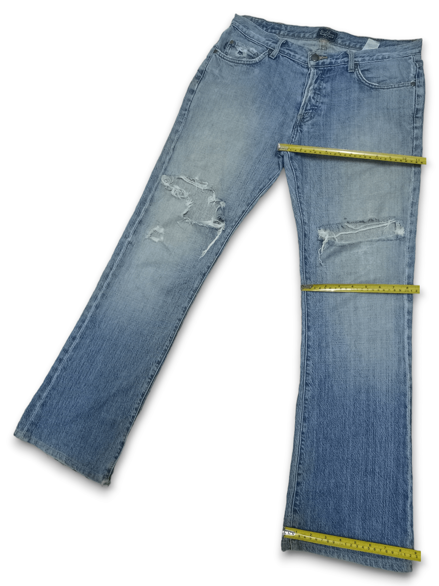 Earl Jeans Vintage USA Earl Jean Western Distressed Flare Jeans Size US 33 - 11 Thumbnail