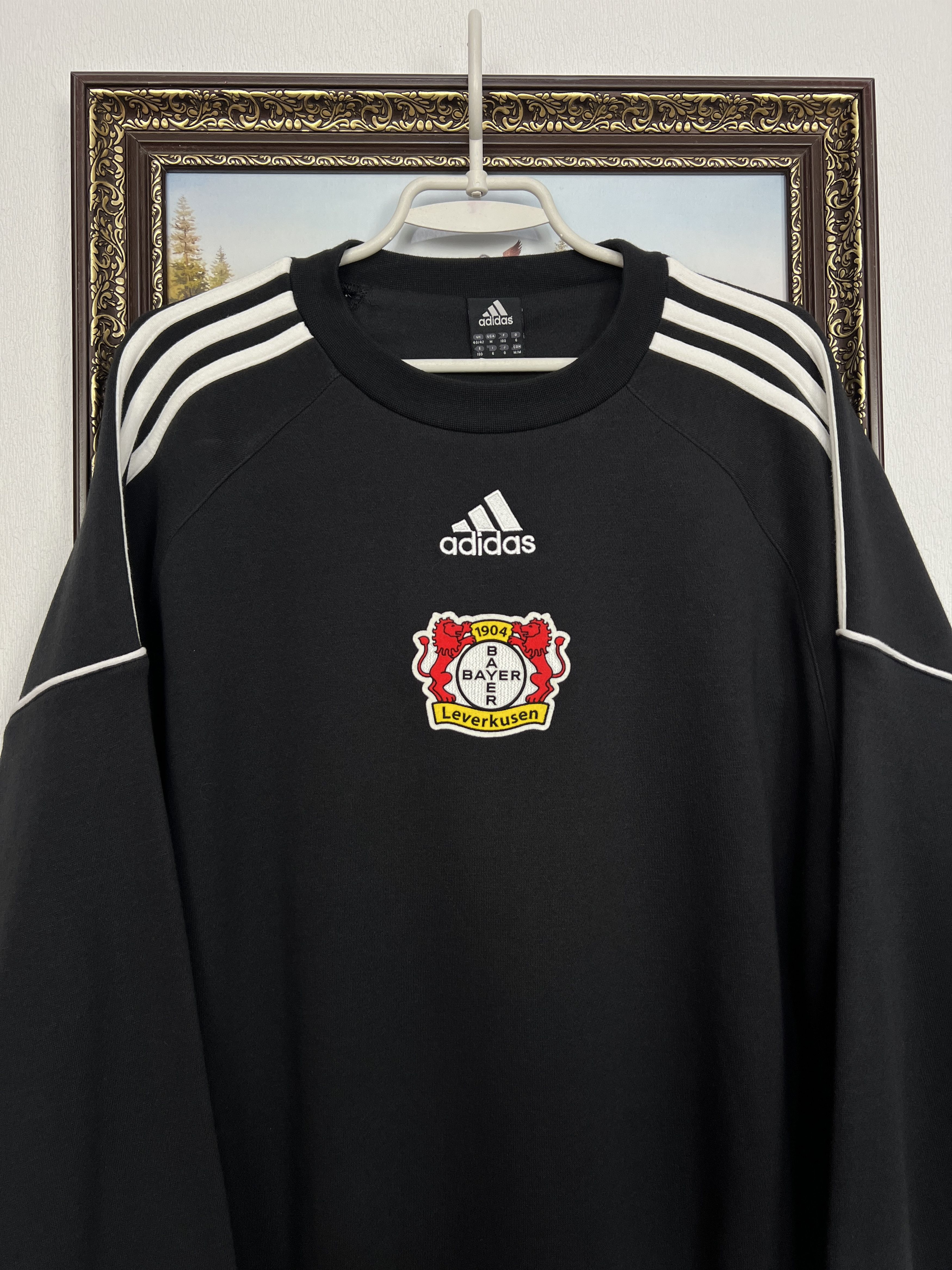 Adidas Bayer 04 Leverkusen Football Sweatshirt Soccer Track Top Size US M / EU 48-50 / 2 - 2 Thumbnail