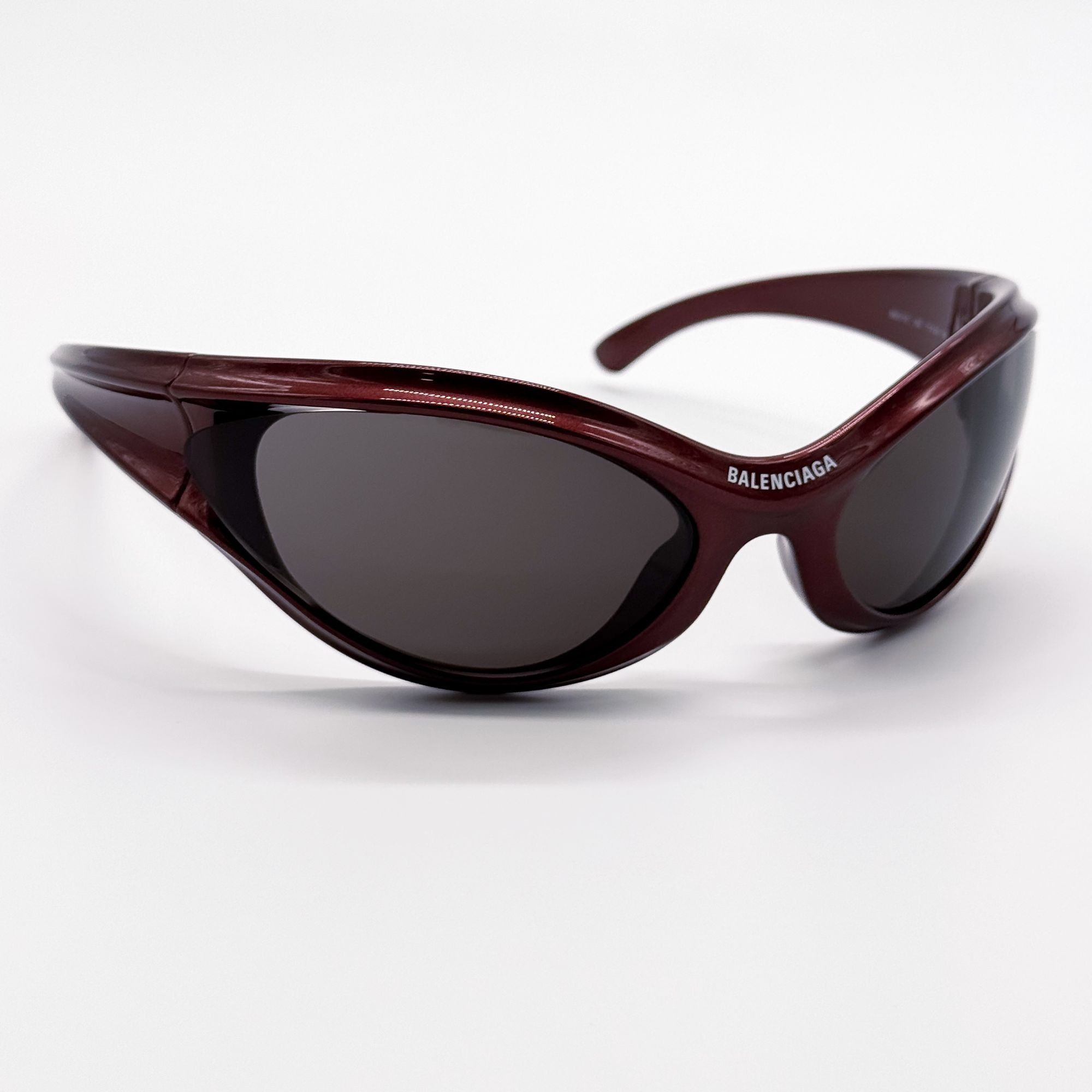 Balenciaga NEW BALENCIAGA BB0317S 002 SUNGLASSES BURGUNDY UNISEX Size ONE SIZE - 4 Thumbnail
