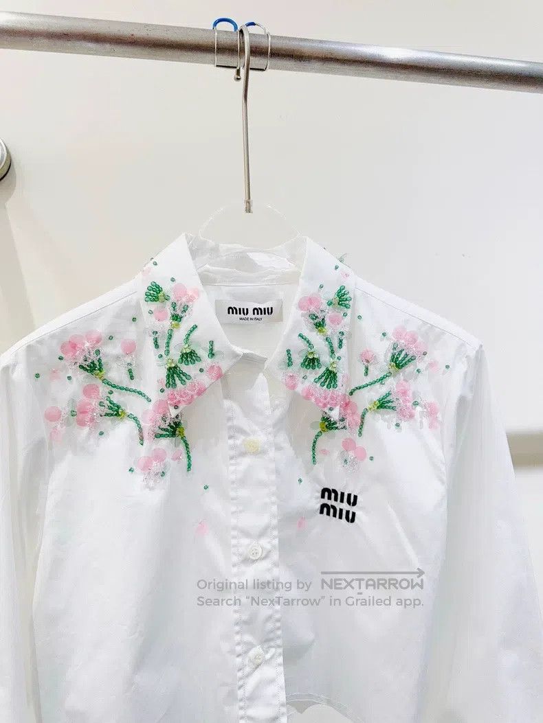 Miu Miu Miu Miu 36 shirt Size S / US 4 / IT 40 - 2 Thumbnail