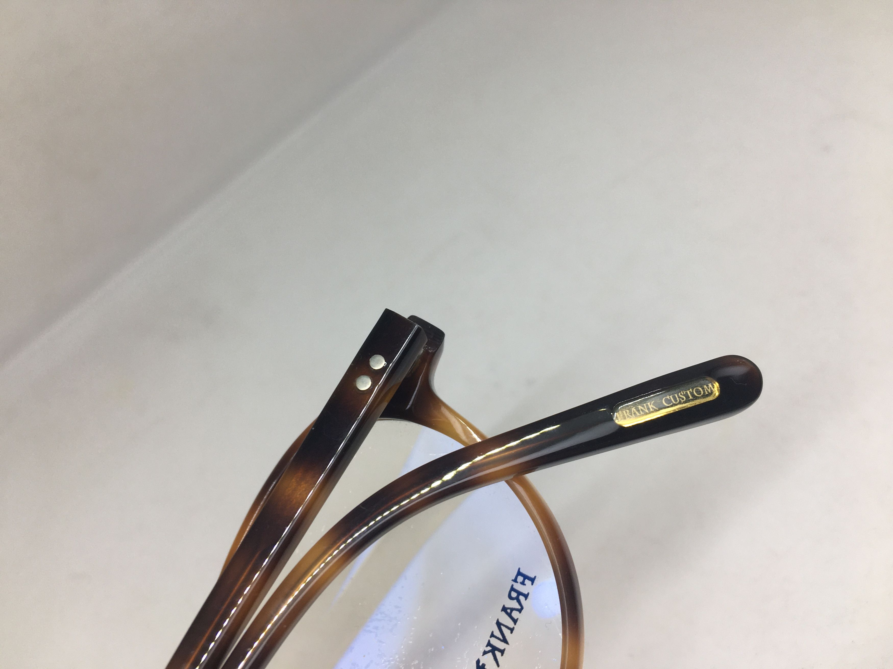 Other Frank Custom ARISTOCRAT Tortoise Eyeglasses Frame Size ONE SIZE - 10 Thumbnail