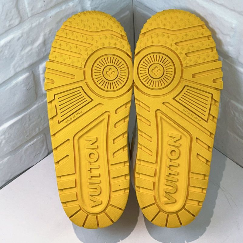 Louis Vuitton Louis Vuitton Trainer Maxi Sneakers in White and Yellow -25 Size US 8 / EU 41 - 5 Thumbnail