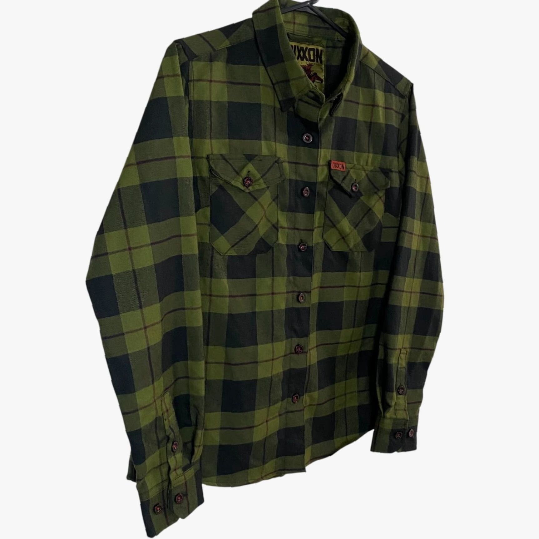 Vintage Dixxon Flannel Co. 12 Gauge Flannel Shirt Green Plaid Button-Up Women's M Casual Workwear Outdoor Western Pockets Shirt Size M / US 6-8 / IT 42-44 - 3 Thumbnail