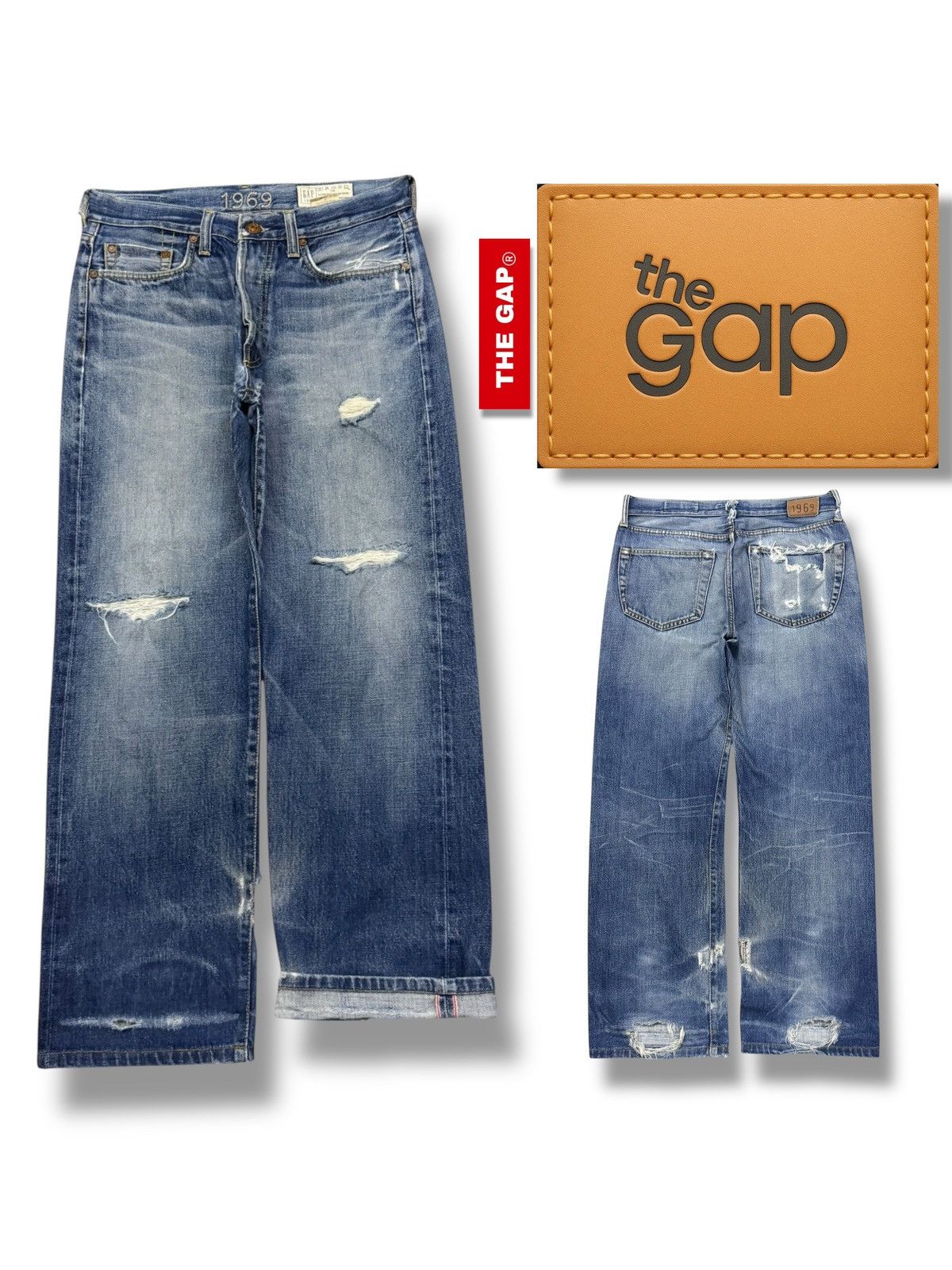 Gap Vintage Rare GAP 1969 Selvedge Redline Made in Italy ~ W31 Size US 31 - 1 Thumbnail