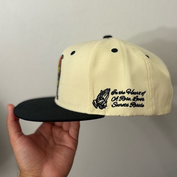 Designer NEW ROOSTER MEXICO OFF-WHITE FLAT BILL SNAPBACK Size ONE SIZE - 4 Thumbnail