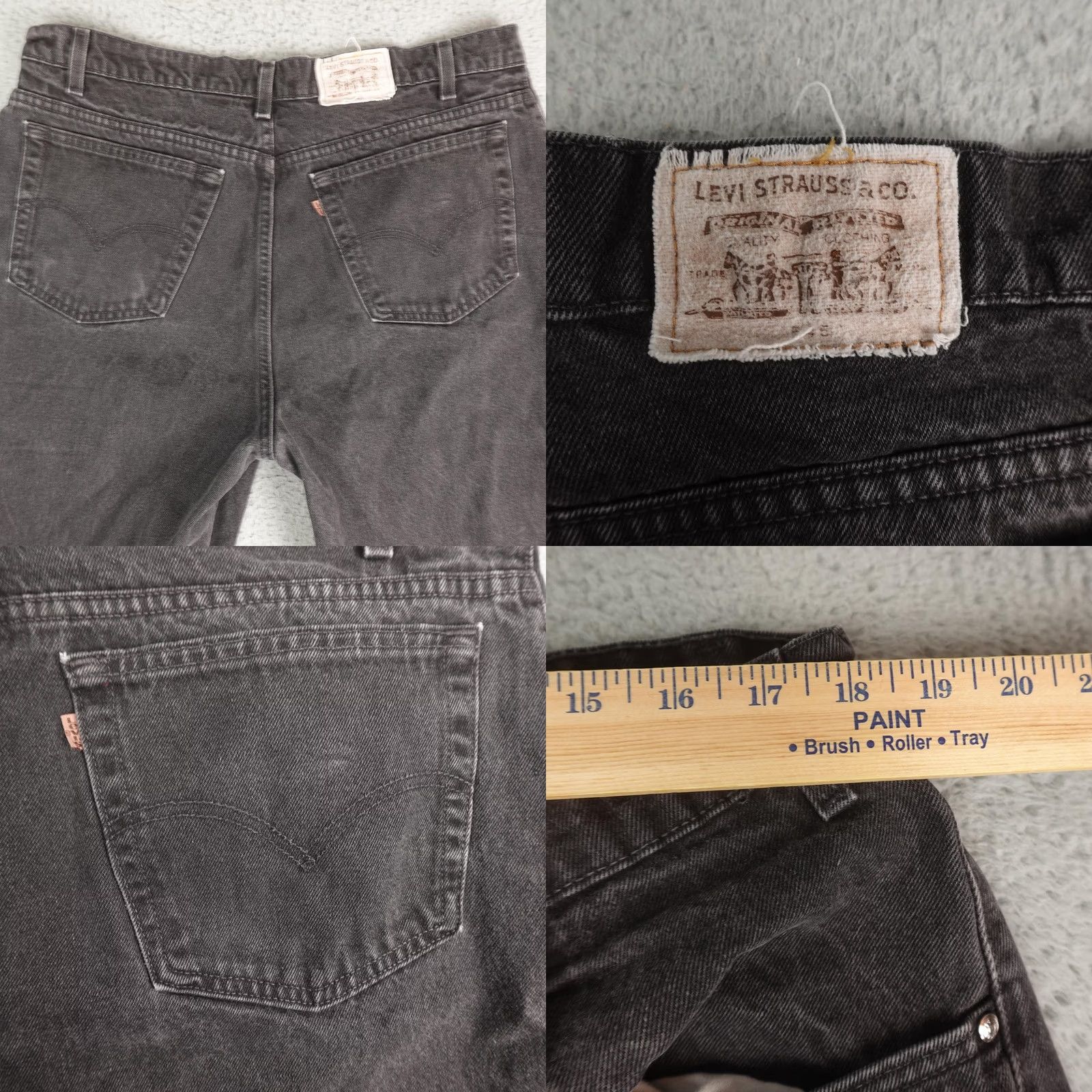 Levi's VINTAGE Levi's Jeans Mens 40x32 Relaxed Loose Fit Black Denim 90s Size US 40 / EU 56 - 8 Thumbnail