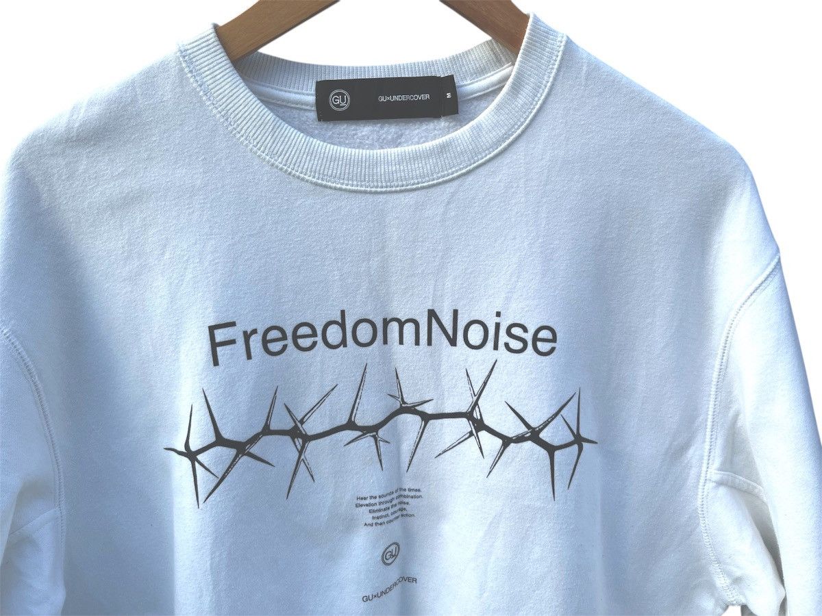 Undercover 🔥🎧"FREEDOM NOISE" GUxUNDERCOVER White Sweatshirts Size US M / EU 48-50 / 2 - 4 Thumbnail
