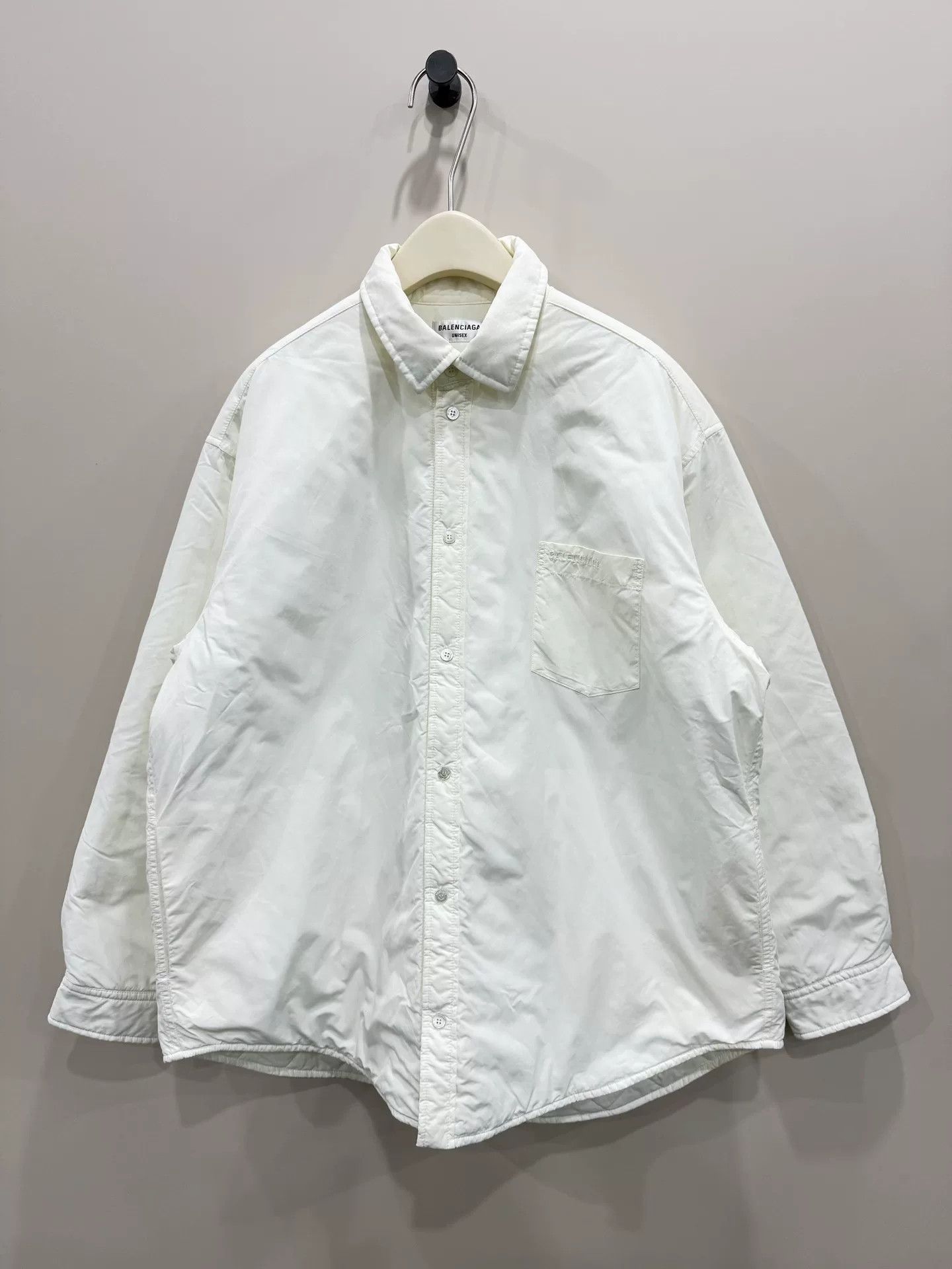 Balenciaga Balenciaga Embroidered Logo Cotton Coat Size XS / US 0-2 / IT 36-38 - 1 Thumbnail