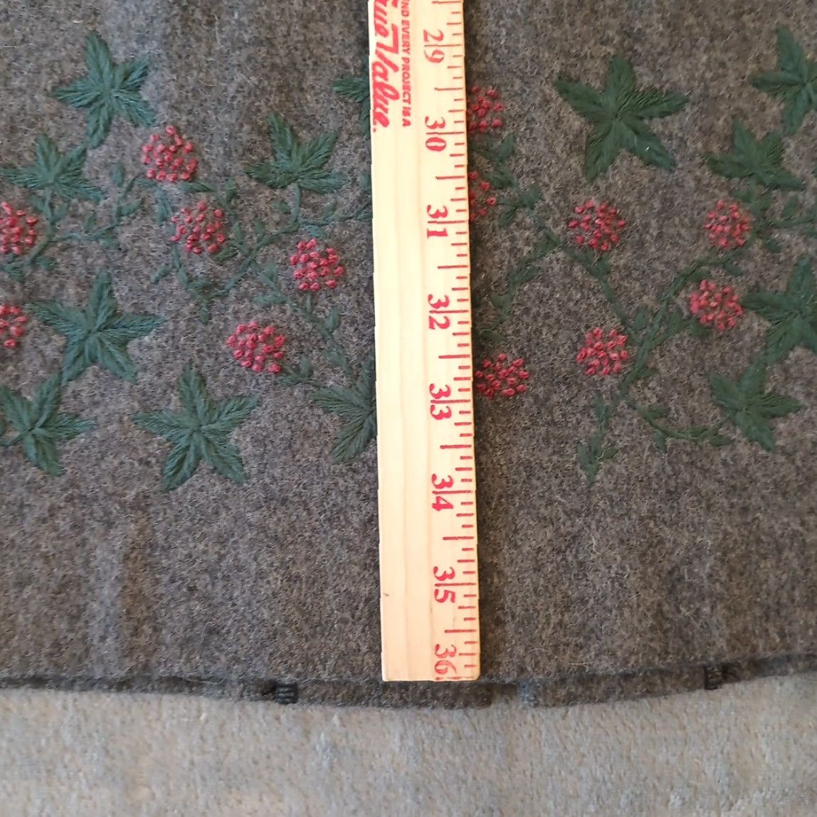 Vintage Cabela's Skirt Women's Long Maxi Lined Slit Gray Polyester Wool Acrylic Size 16 Vintage No Size 38" / US 16 / IT 52 - 4 Thumbnail