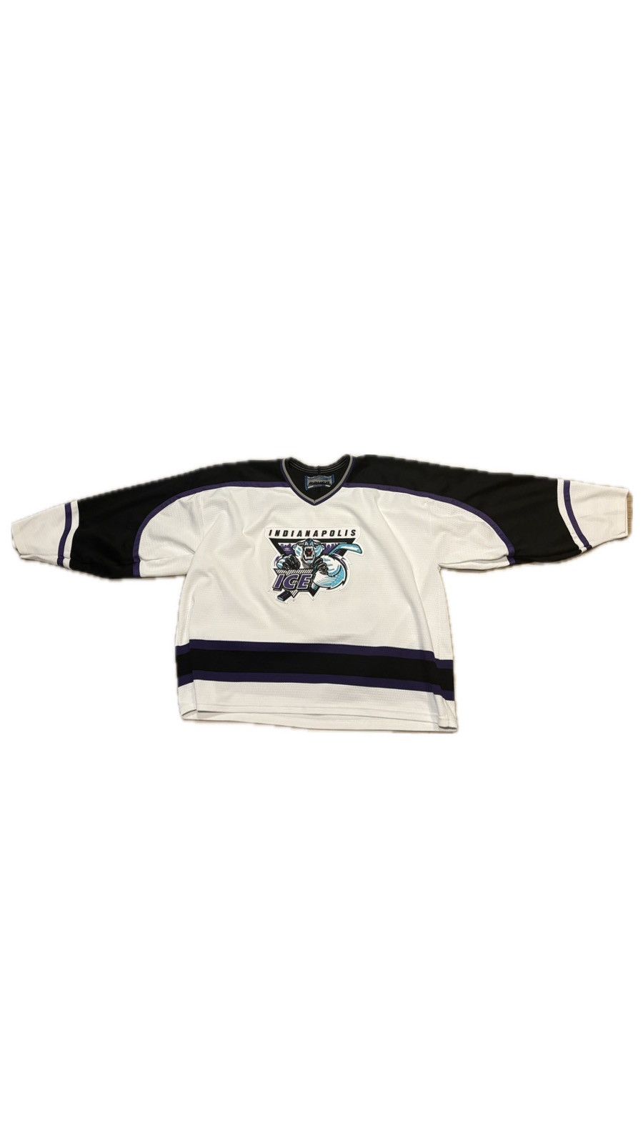 image of Hockey x Hockey Jersey Vintage Indianapolis Ice Jersey in White, Men's (Size 2XL)