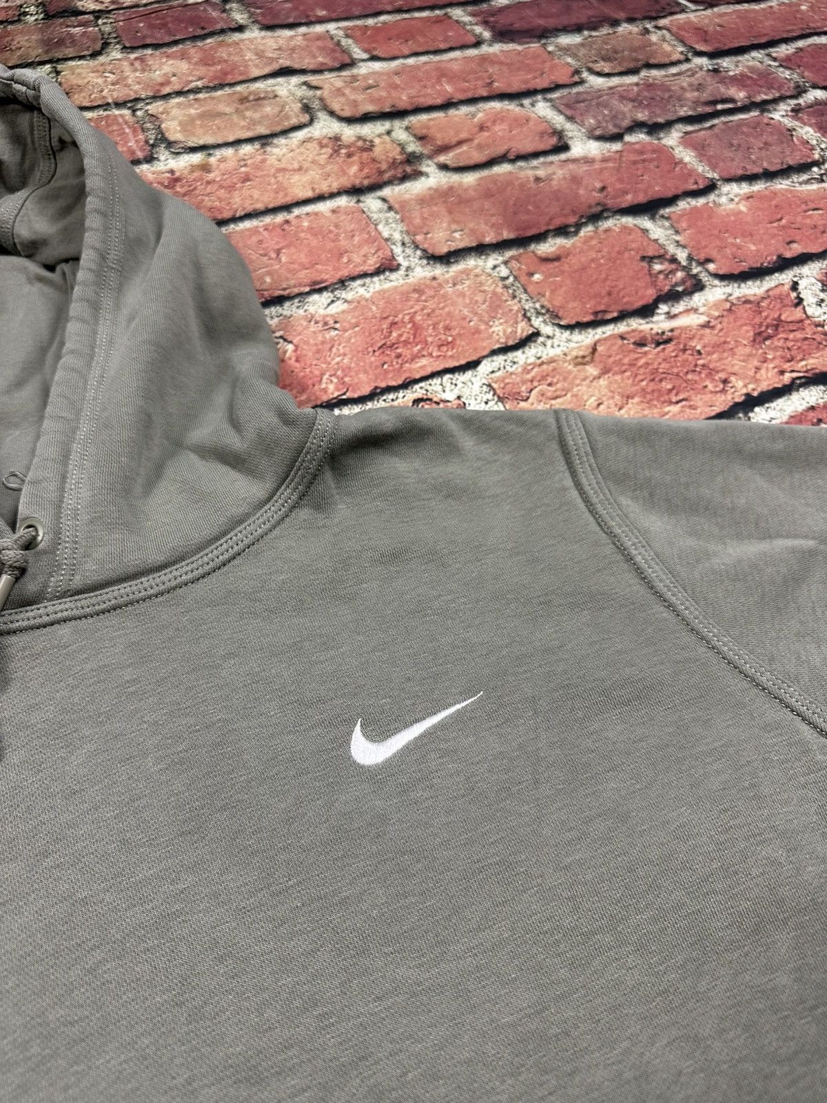 Nike Nike Sportswear Club Fleece Hoodie Olive Green Mini Swoosh Size US XL / EU 56 / 4 - 6 Thumbnail