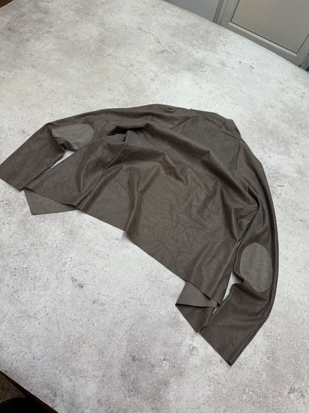 Rick Owens Vintage Suede Big Open Neck Rick Owens Style Jacket Size US S / EU 44-46 / 1 - 5 Thumbnail