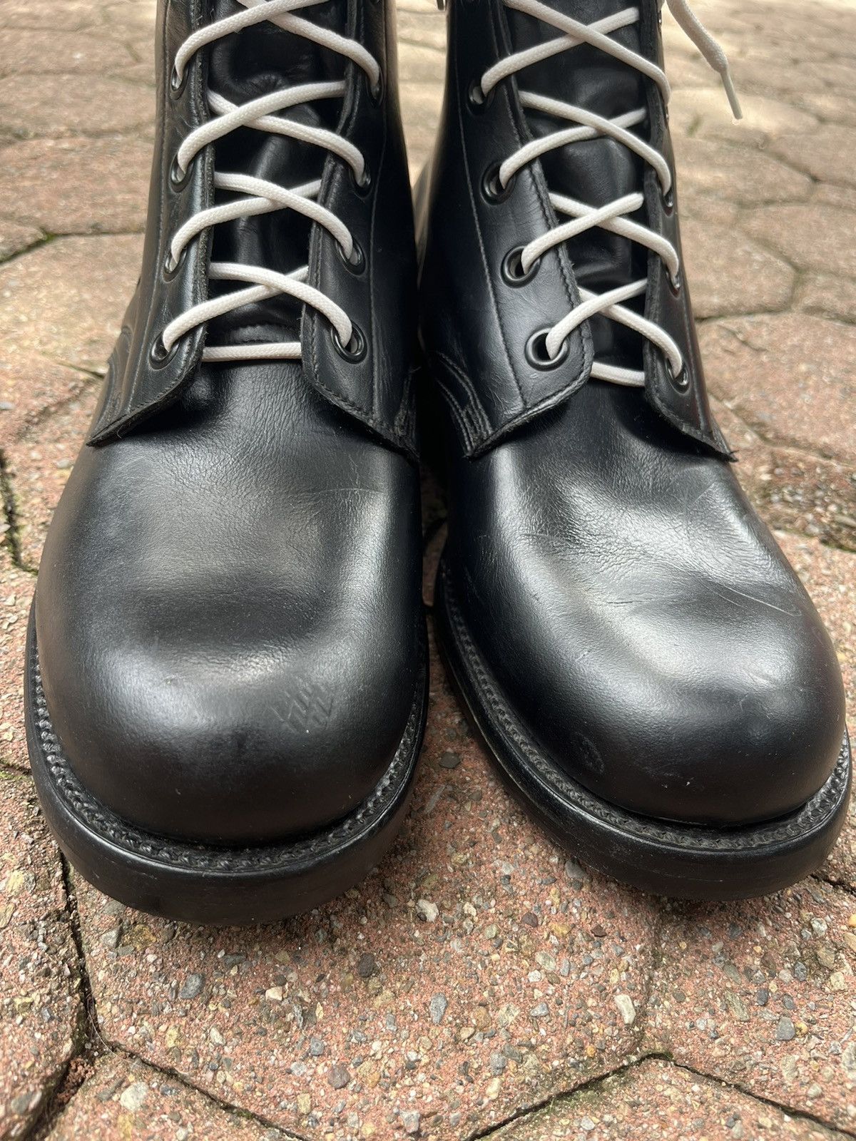Genuine Leather × Vintage Vintage Rare Genuine Leather 1970s Combat Boots Size US 11 / EU 44 - 6 Thumbnail