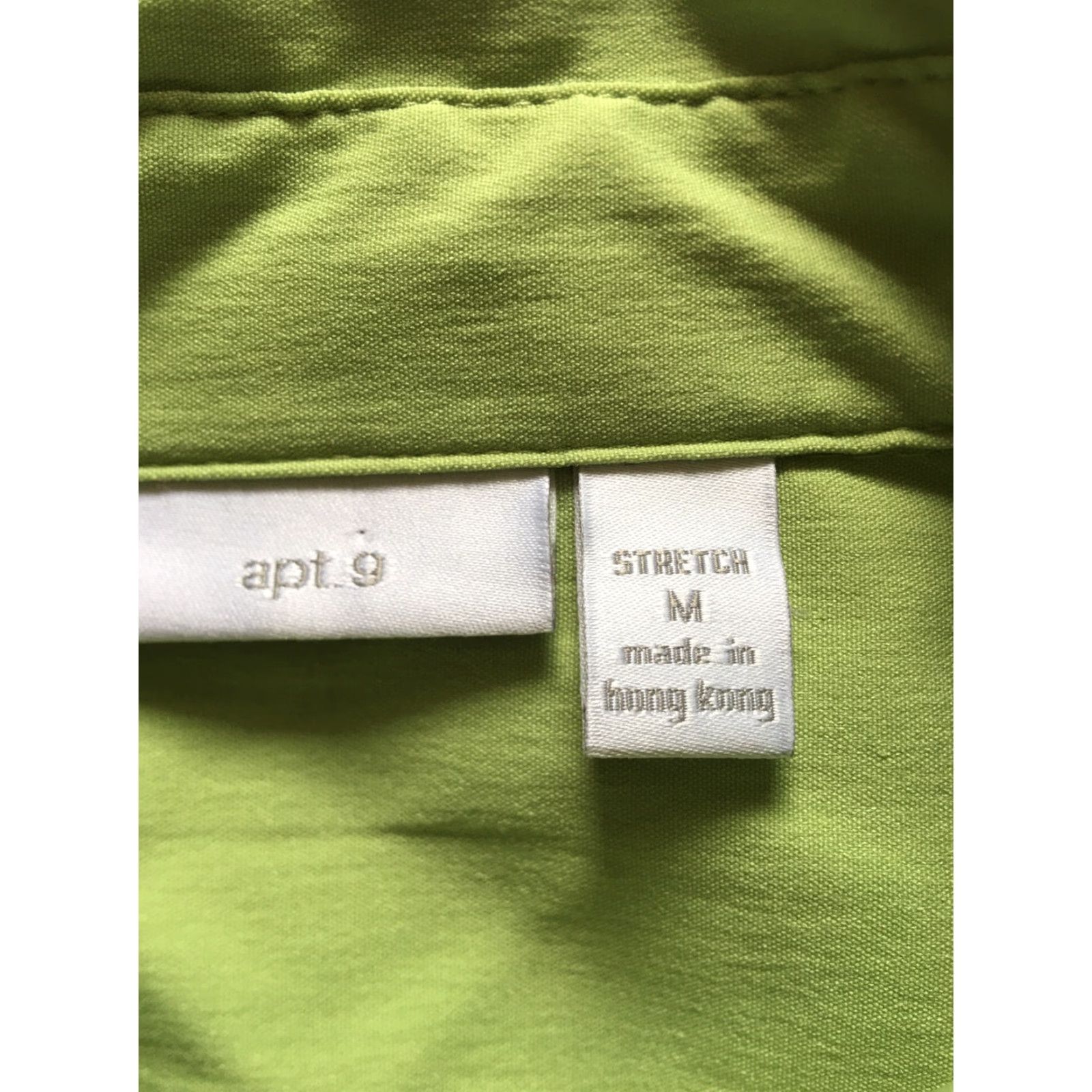 Apt. 9 Apt. 9 Shirt Women’s M Green Long Sleeve Stretch Business Casual / 9-22 Size M / US 6-8 / IT 42-44 - 4 Thumbnail